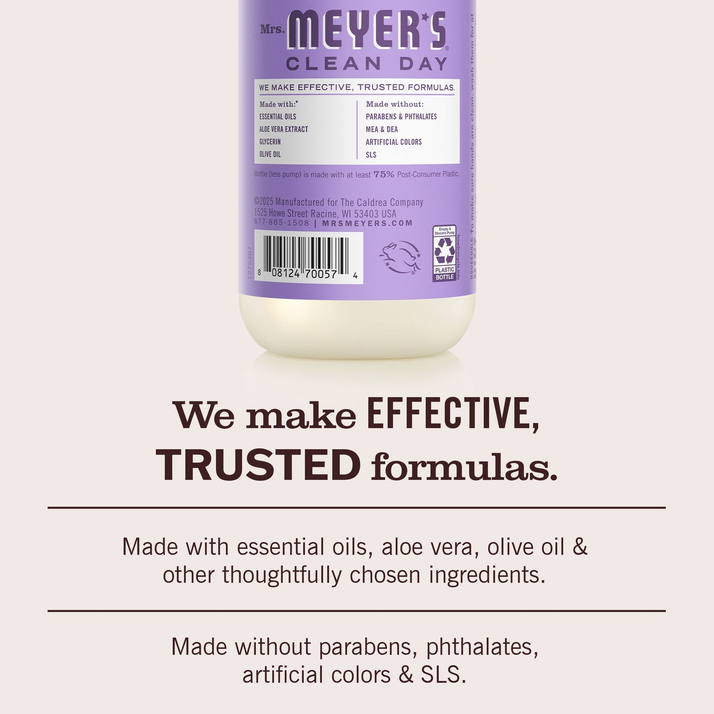 Mrs. Meyers Lilac Liquid Hand Soap 3 - count Bundle - for Convenient Hand Care
