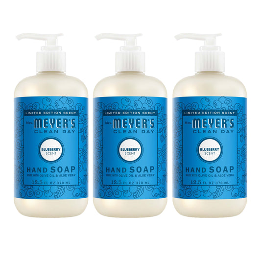 Blueberry Liquid Hand Soap 3 - count Bundle - for Convenient Hand Care