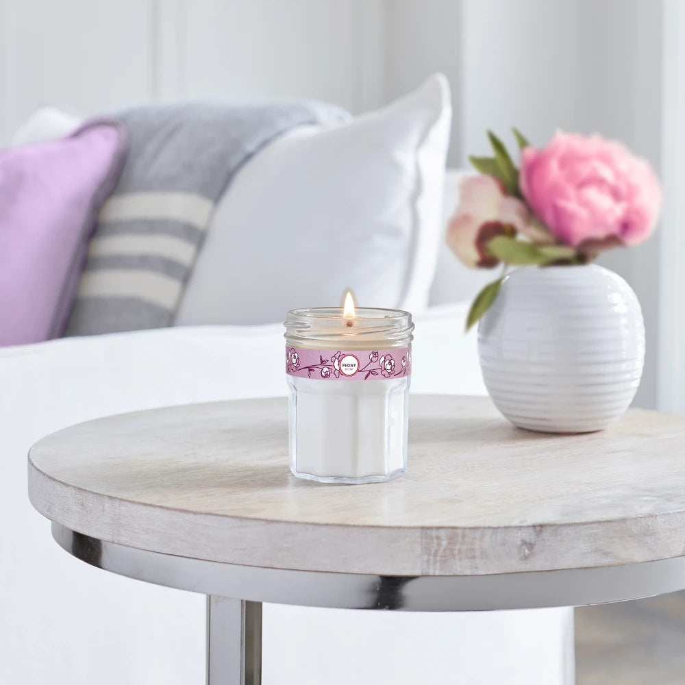 Mrs. Meyers Peony Soy Candle Small - for Convenient Home Fragrance