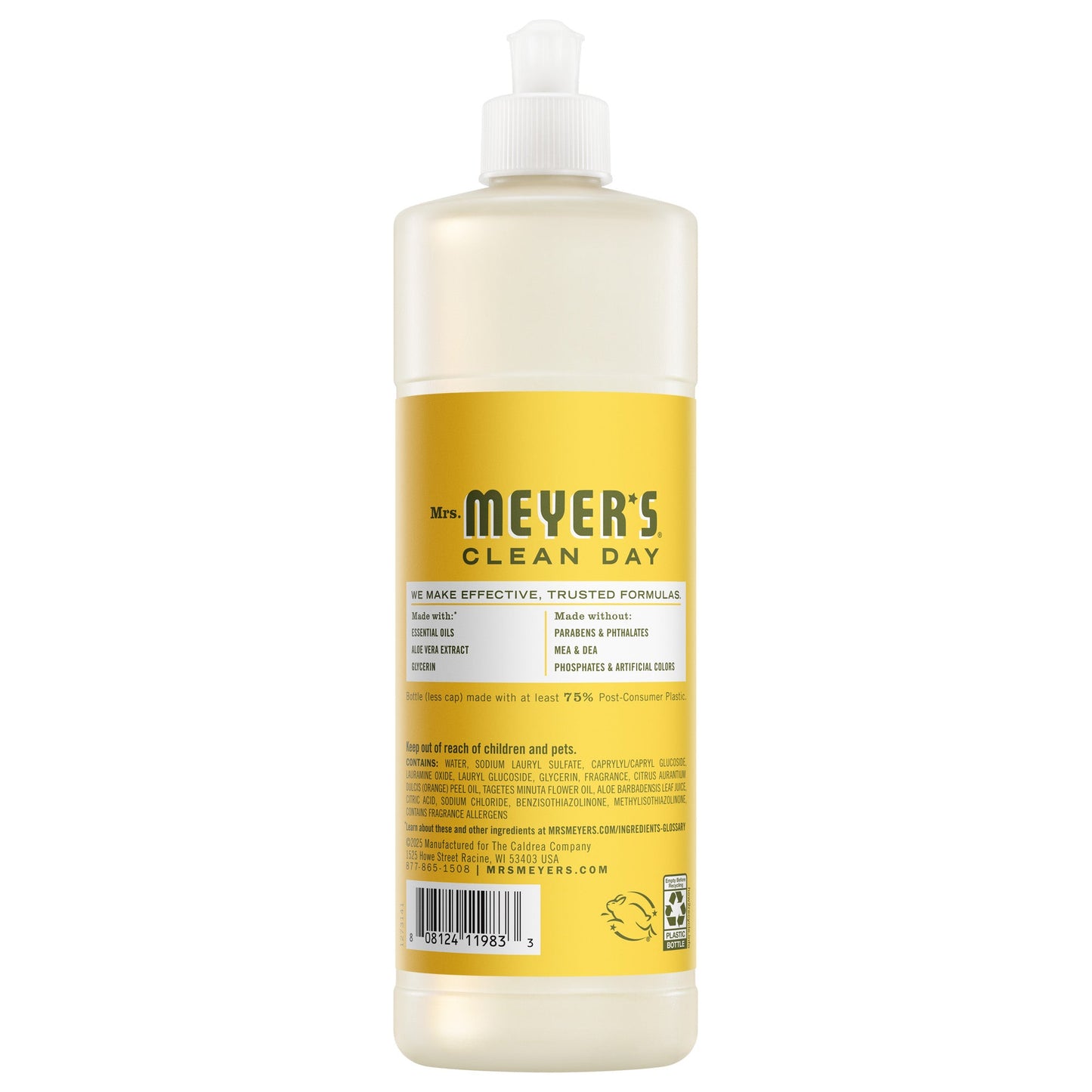 Mrs. Meyers Dandelion Dish Soap 3 - count bundle - for Convenient Dishwashing