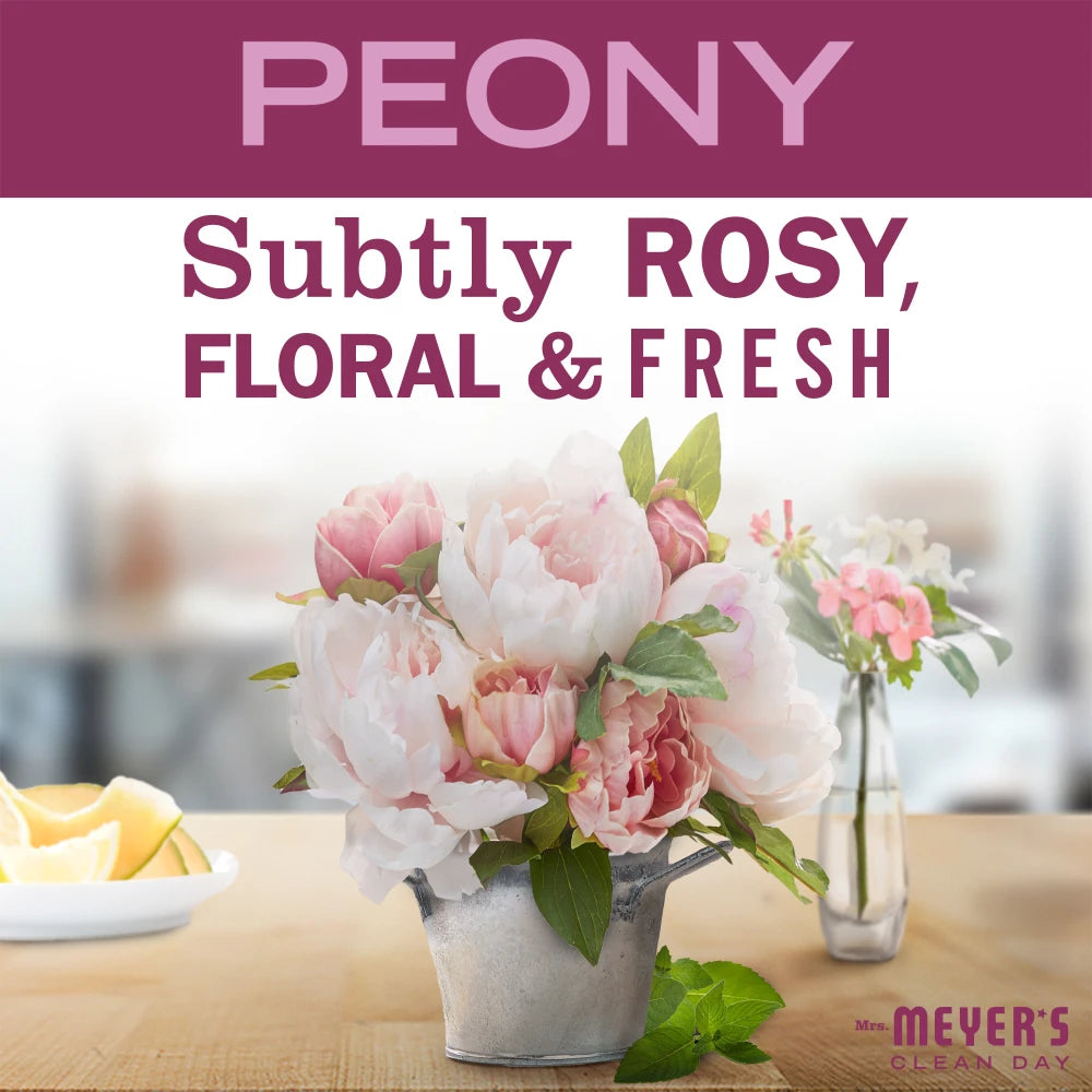 Mrs. Meyers Peony Soy Candle Small - for Convenient Home Fragrance