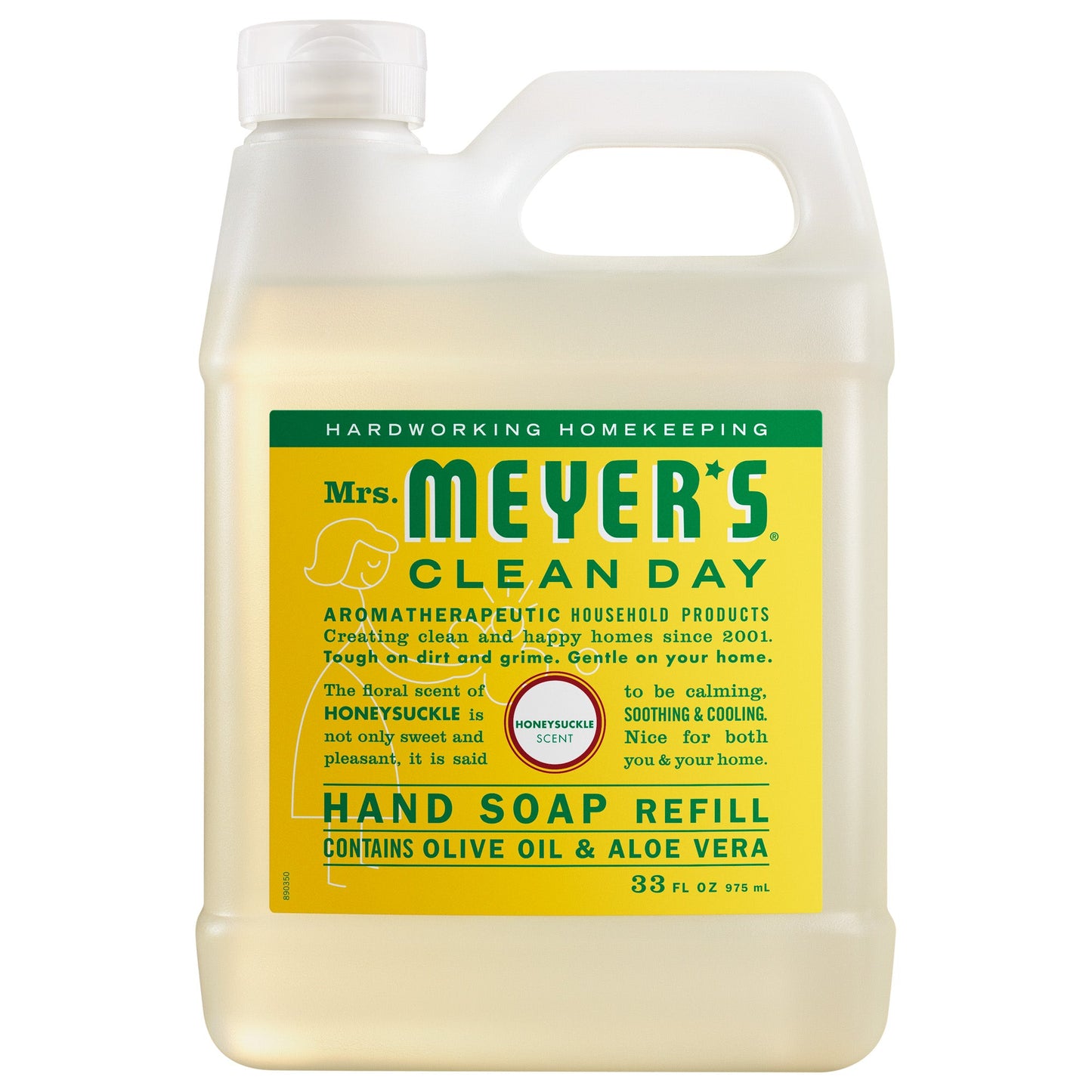 Mrs. Meyers Honeysuckle Liquid Hand Soap Refill - for Convenient Hand Care