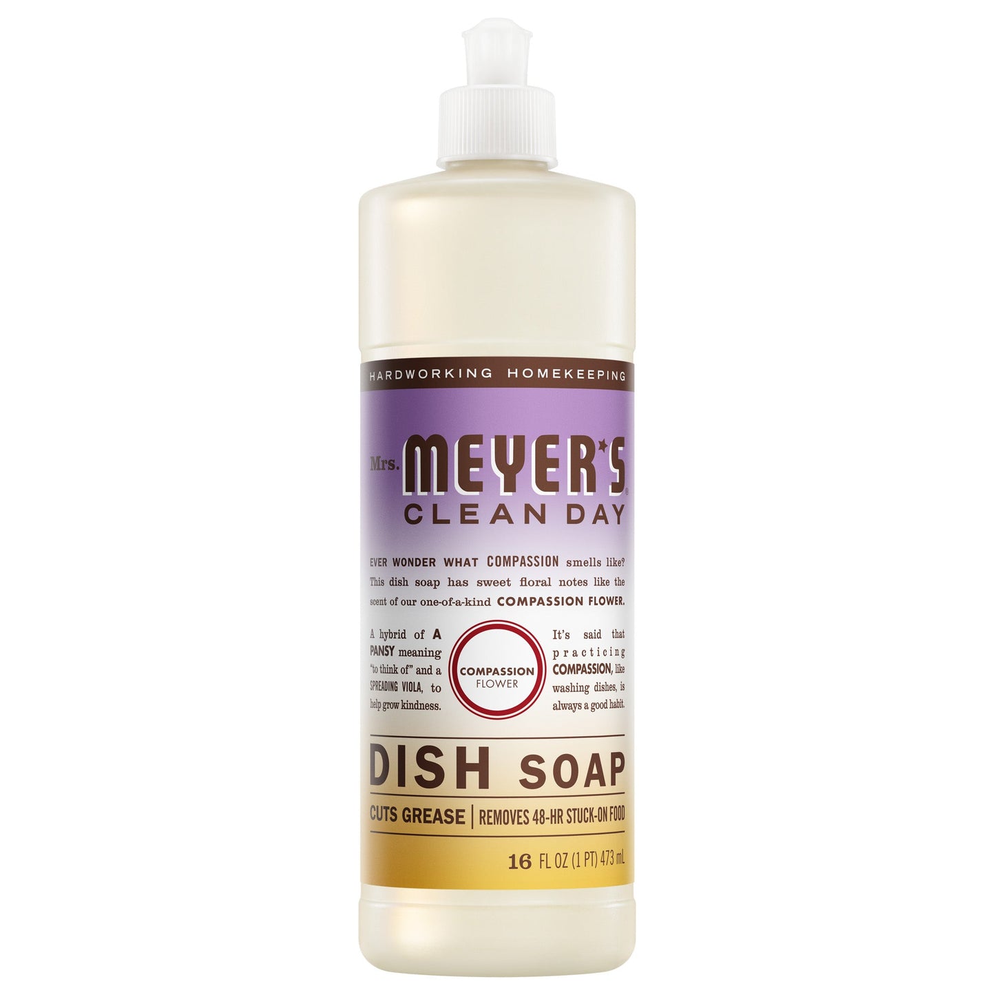 Compassion Flower Dish Soap Mrs. Meyers - for Convenient Dishwashing