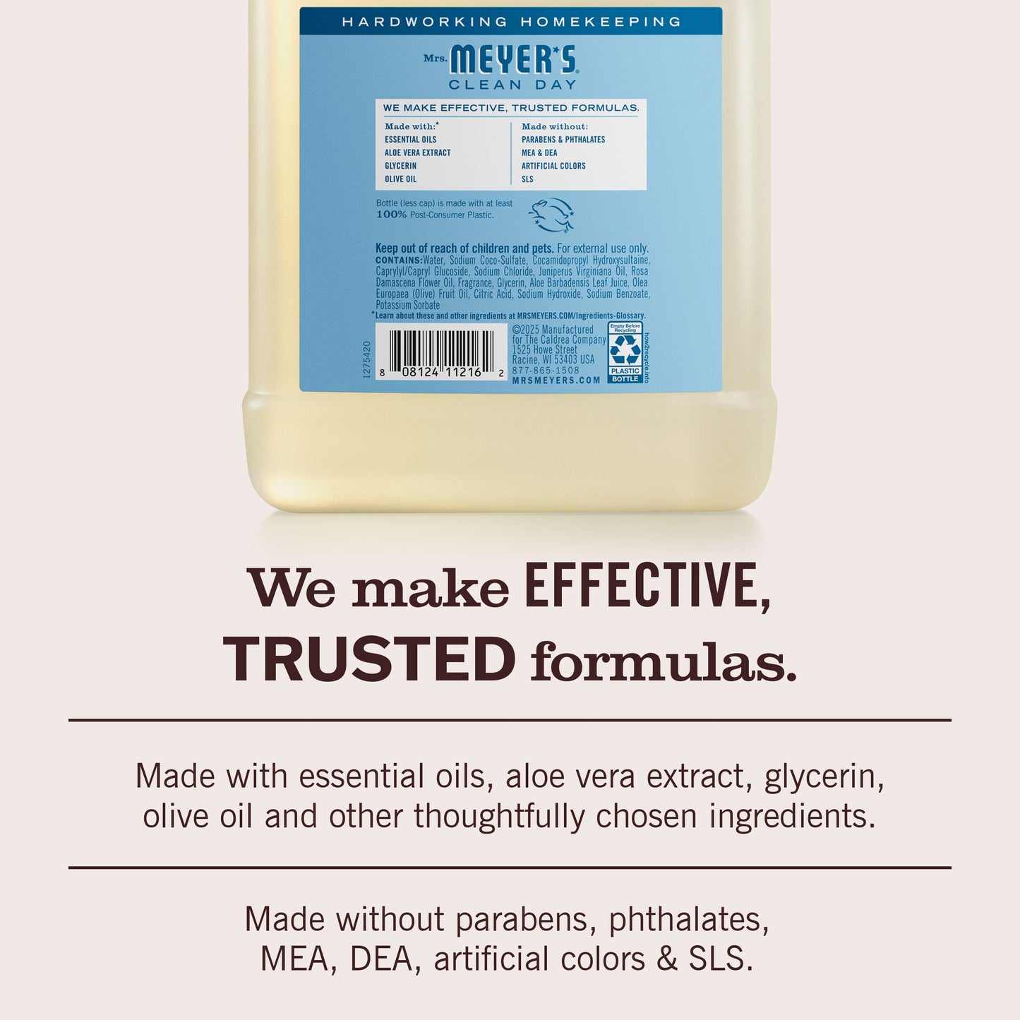 Mrs. Meyers Rain Water Liquid Hand Soap Refill - for Convenient Hand Care