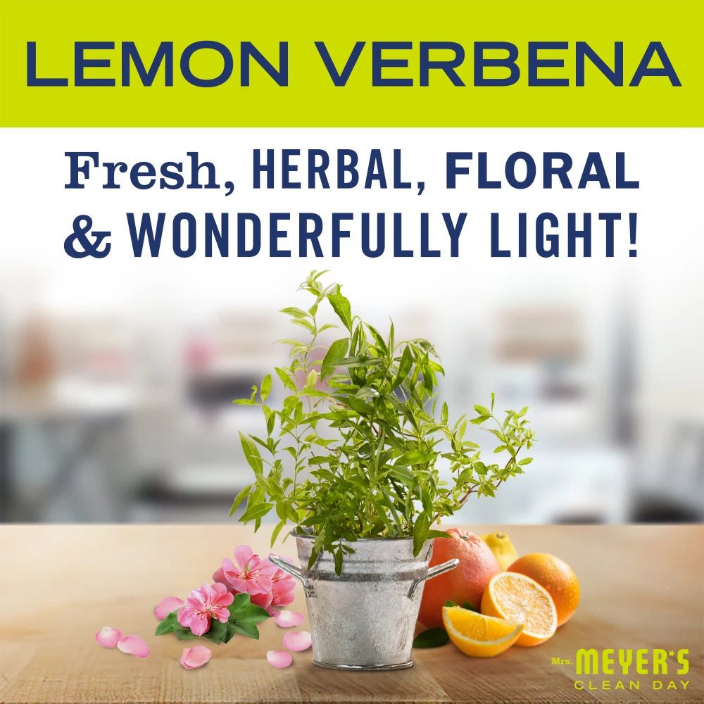 Mrs. Meyers Lemon Verbena Tin Candle - for Convenient Home Fragrance