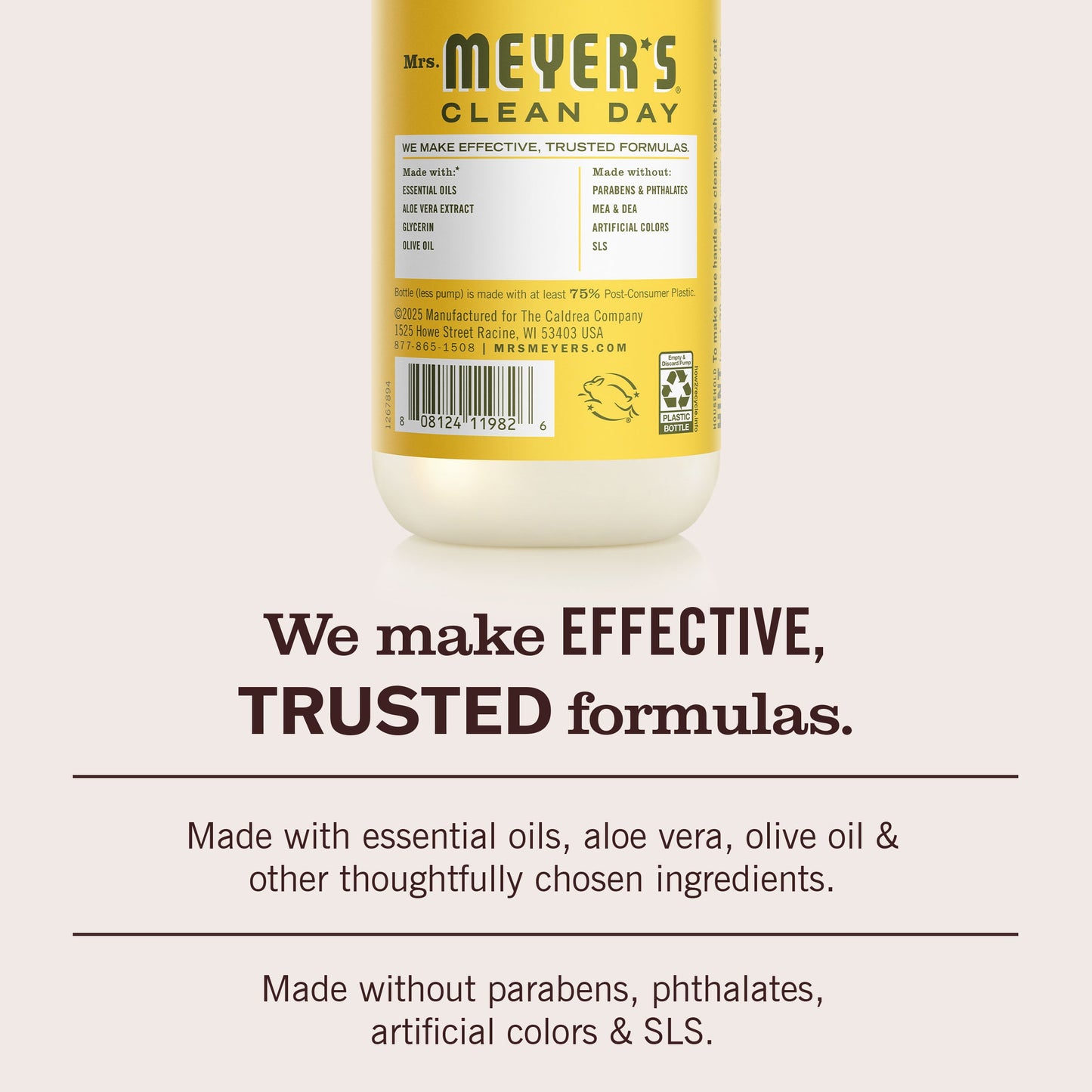 Mrs. Meyers Dandelion Liquid Hand Soap 3 - count Bundle - for Convenient Hand Care