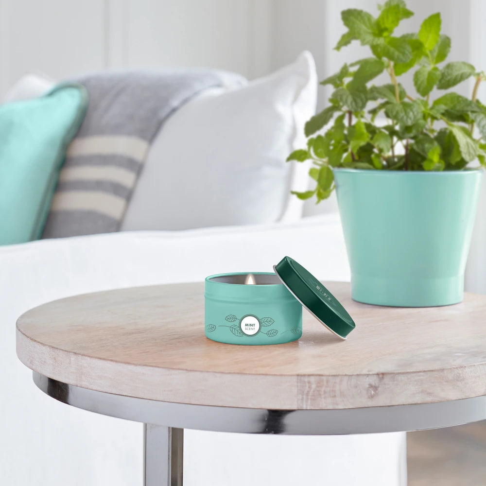 Mint Tin Candle Mrs. Meyers - for Convenient Home Fragrance