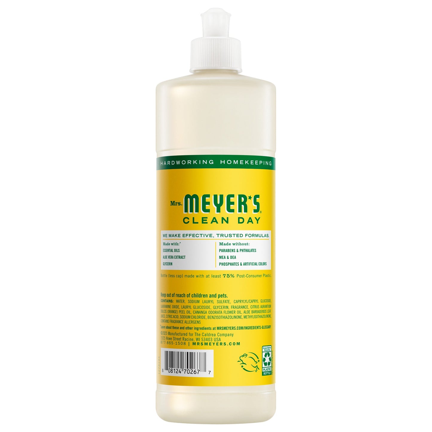 Mrs. Meyers Honeysuckle Dish Soap - for Convenient Dishwashing