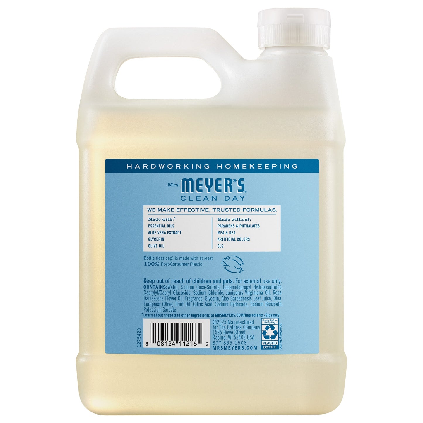 Mrs. Meyers Rain Water Liquid Hand Soap Refill - for Convenient Hand Care
