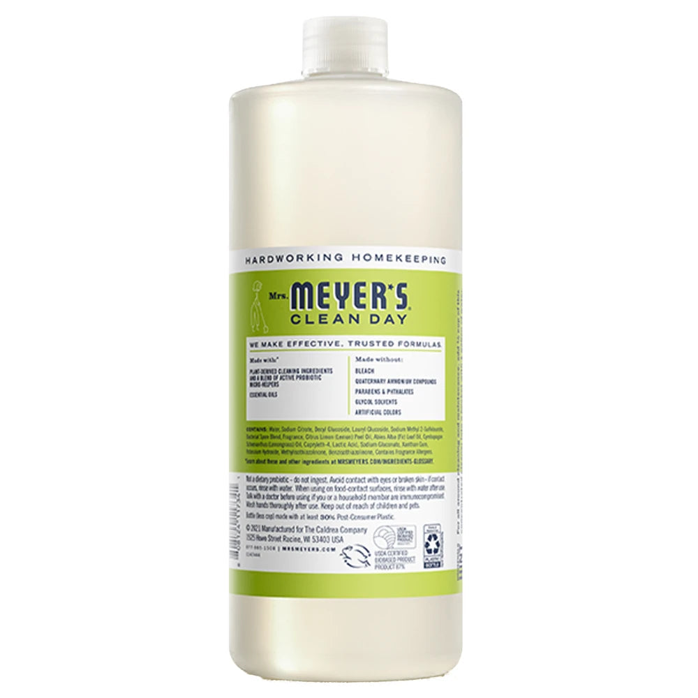 Mrs. Meyers Lemon Verbena Probiotic Multi - Surface Concentrate - for Convenient Easy Refilling