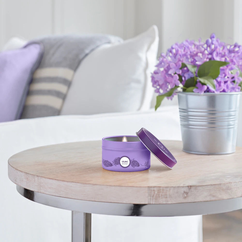 Lilac Tin Candle Mrs. Meyers - for Convenient Home Fragrance