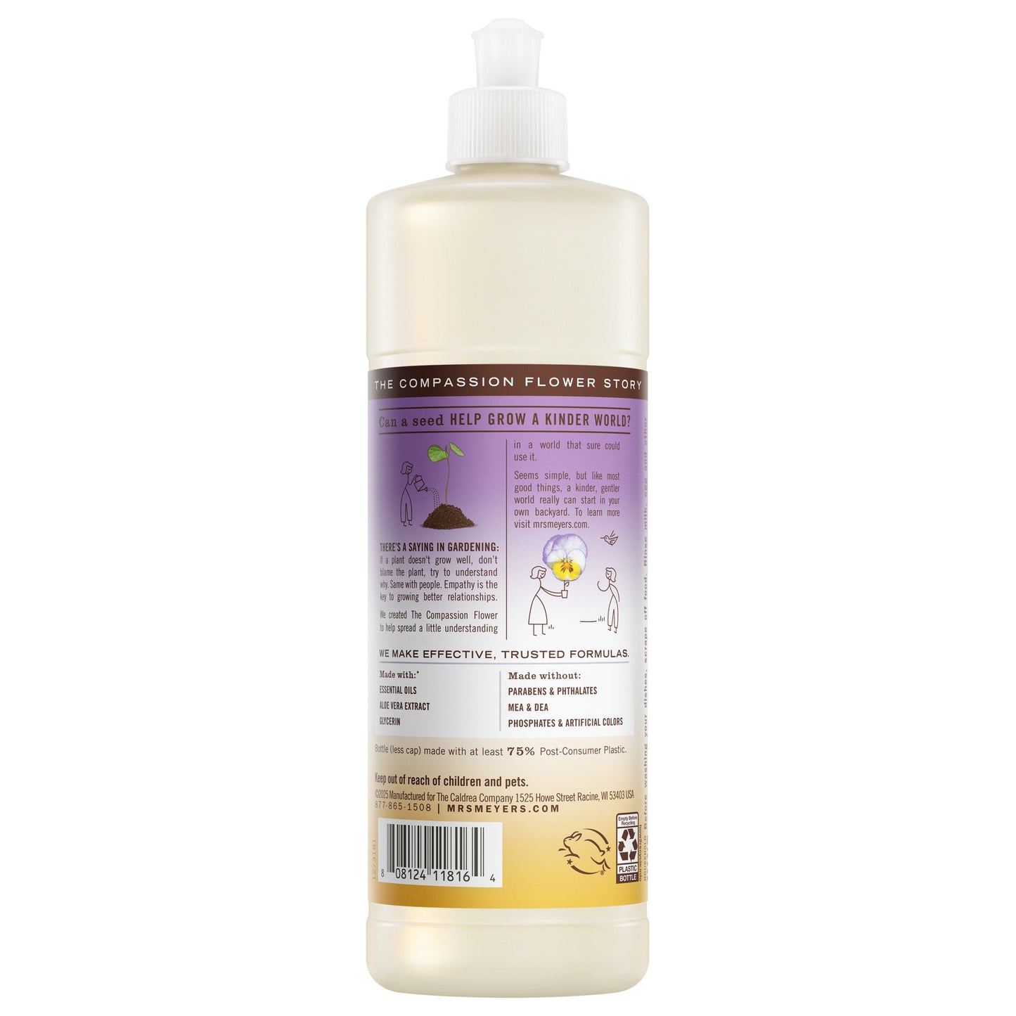 Compassion Flower Dish Soap Mrs. Meyers - for Convenient Dishwashing