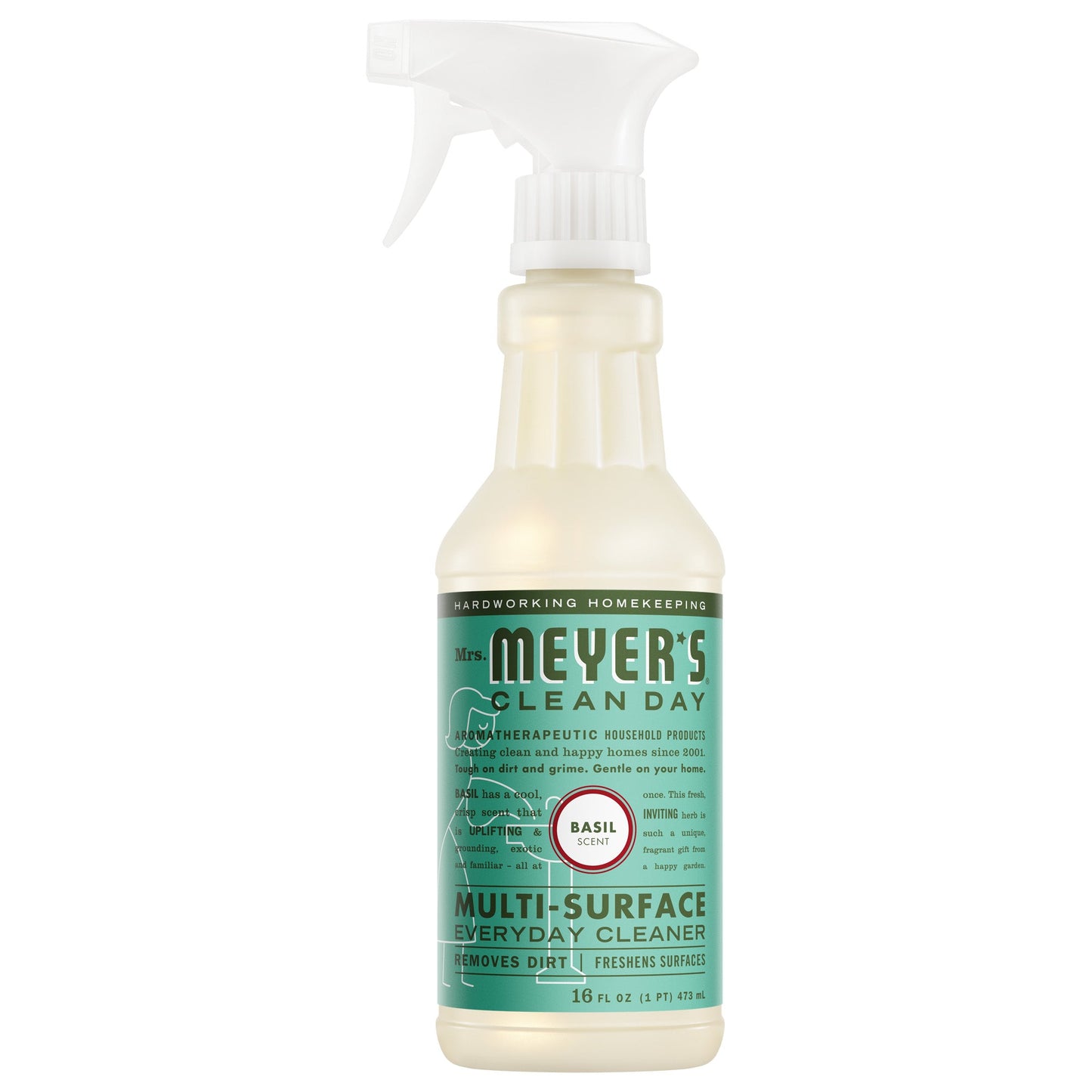 Mrs. Meyers Basil Multi - Surface Everyday Cleaner - for Convenient Home Cleaning