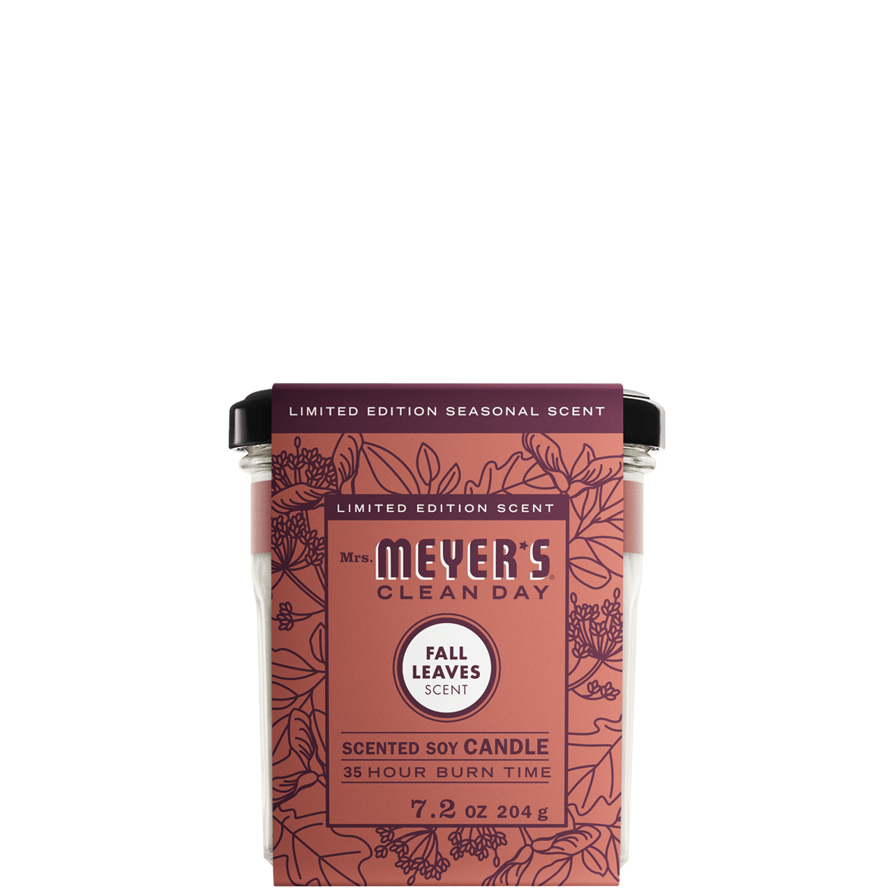 Mrs. Meyers Fall Leaves Soy Candle Large - for Convenient Home Fragrance
