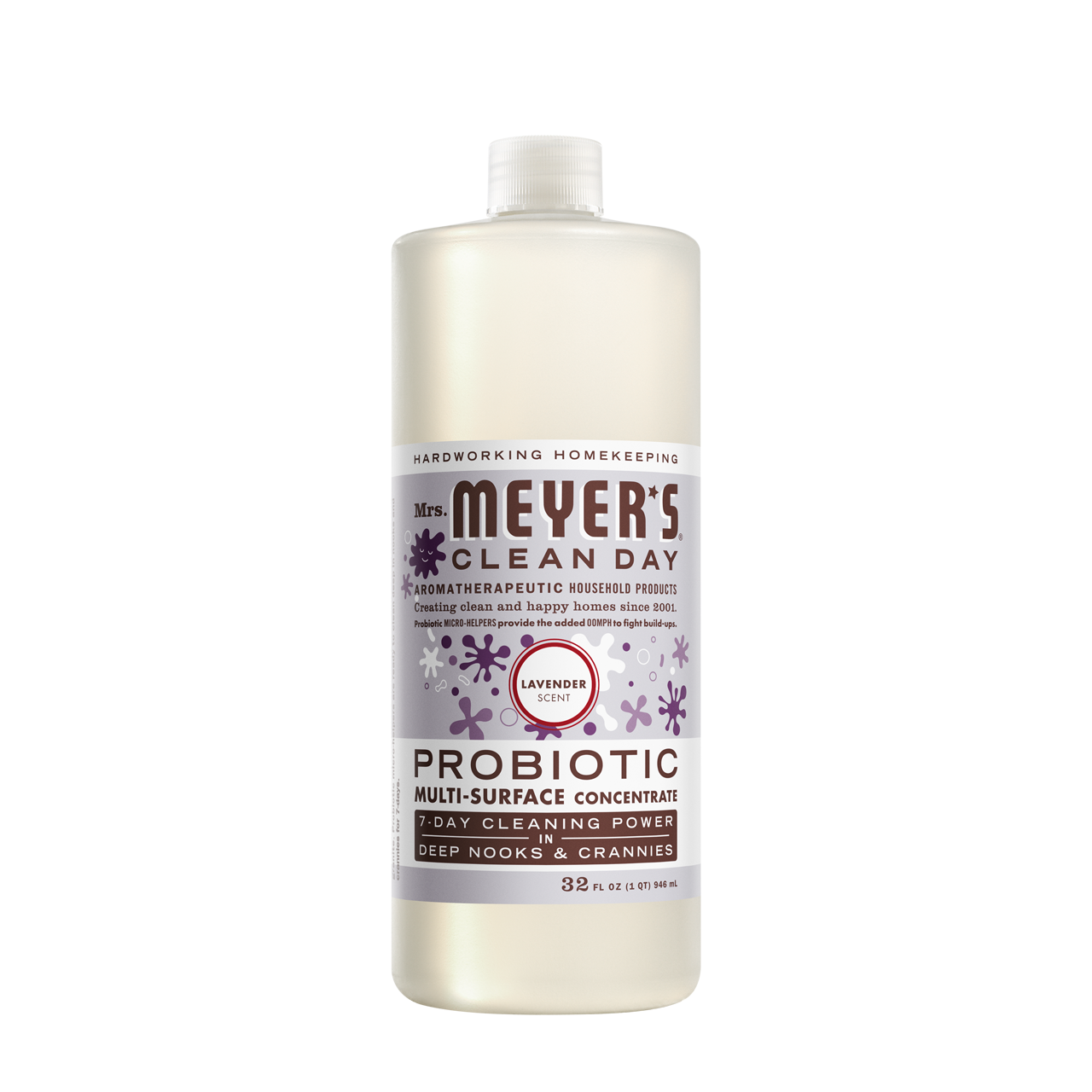Mrs. Meyers Lavender Probiotic Multi - Surface Concentrate - for Convenient Easy Refilling