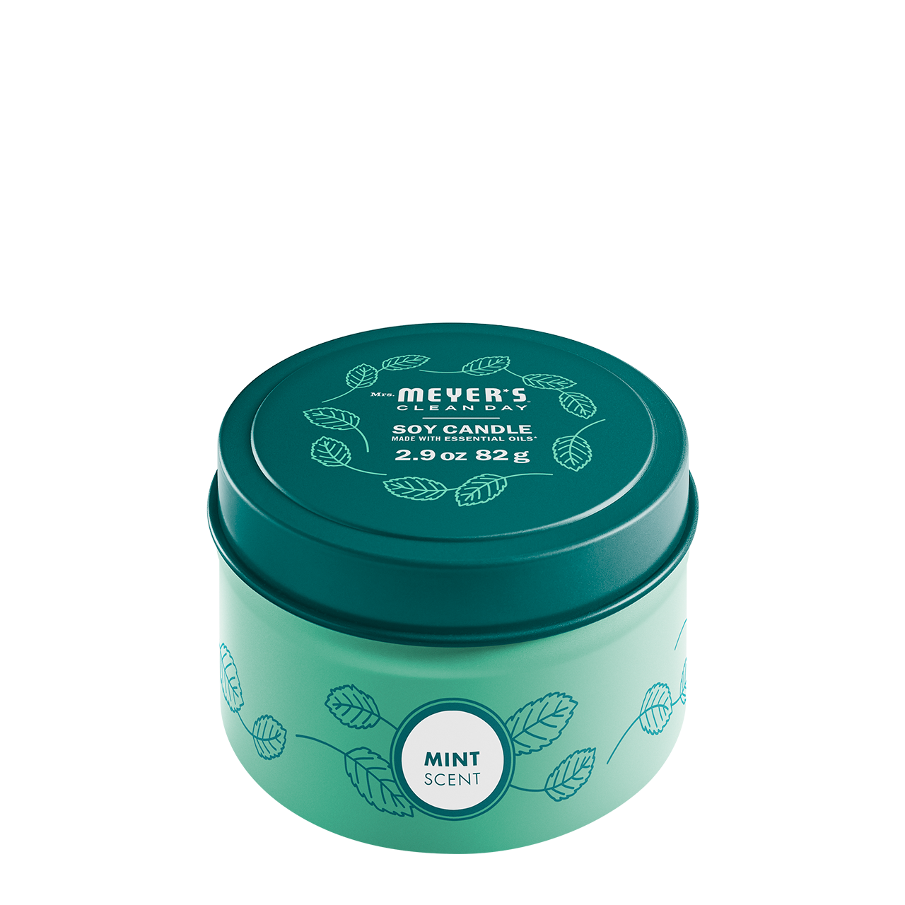 Mint Tin Candle Mrs. Meyers - for Convenient Home Fragrance