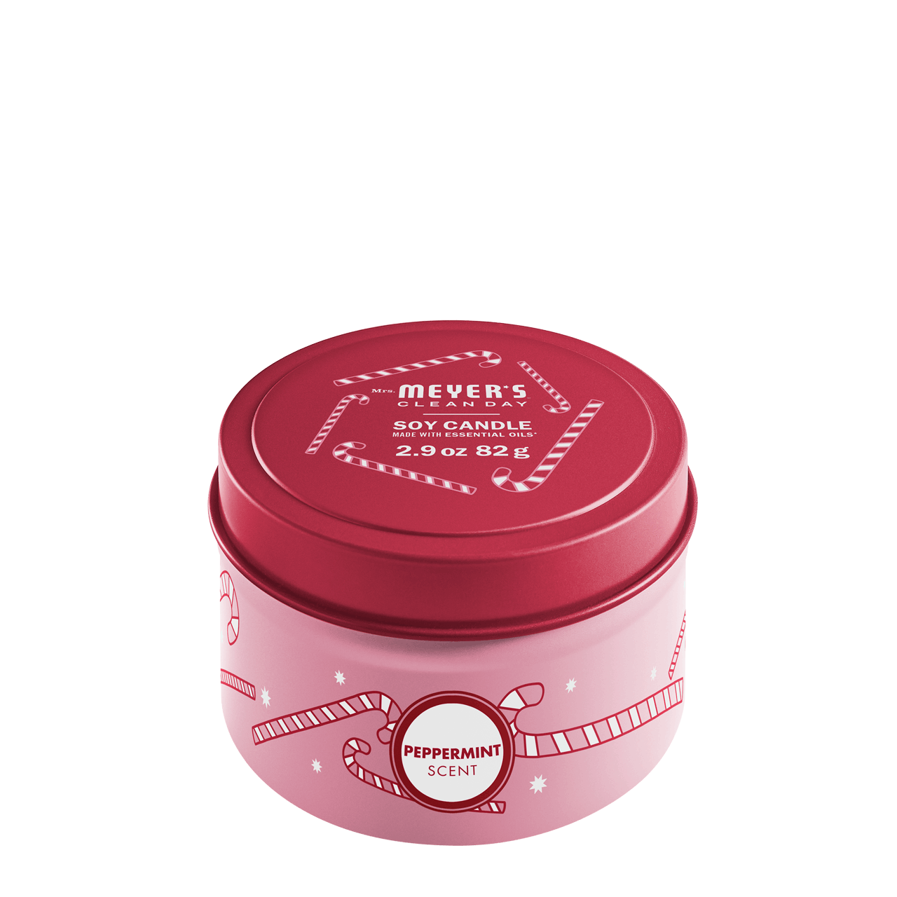 Mrs. Meyers Peppermint Tin Candle - for Convenient Home Fragrance