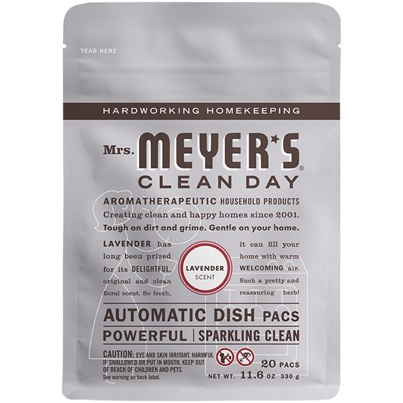 Mrs. Meyers Lavender Automatic Dish Packs - for Convenient Dishwashing