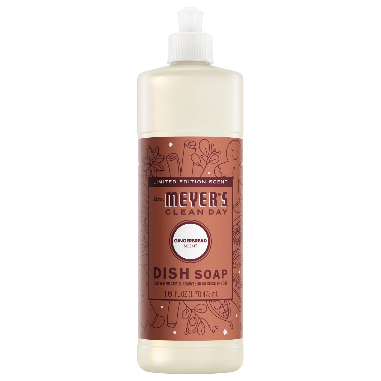 Mrs. Meyers Gingerbread Dish Soap - for Convenient Dishwashing