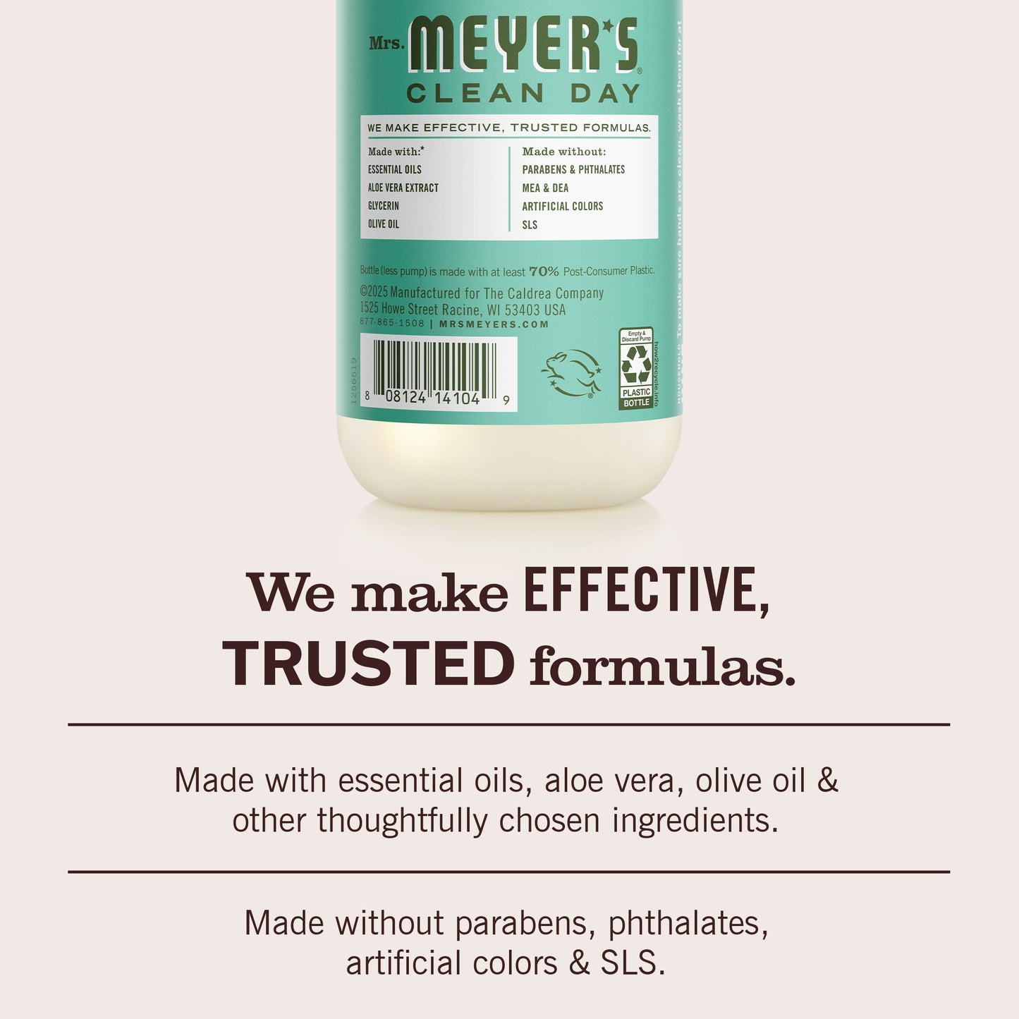 Mrs. Meyers Basil Liquid Hand Soap - for Convenient Hand Care