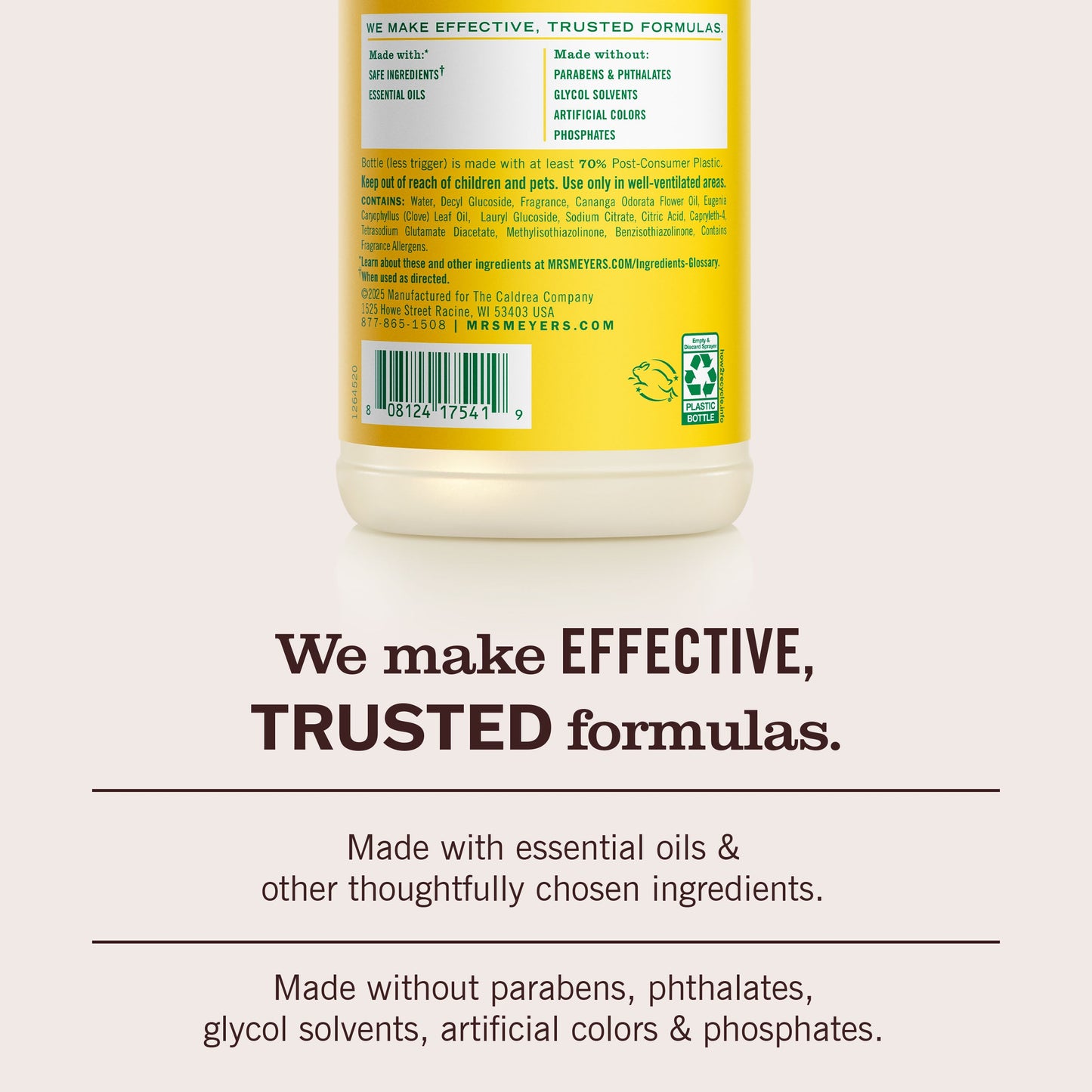 Mrs. Meyers Honeysuckle Multi - Surface Everyday Cleaner - for Convenient Home Cleaning