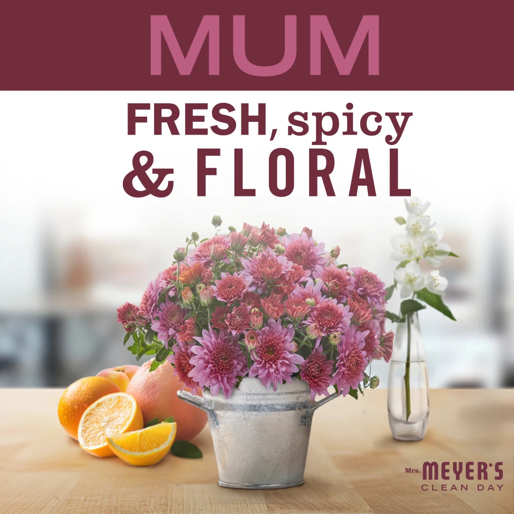 Mrs. Meyers Mum Soy Candle Large - for Convenient Home Fragrance