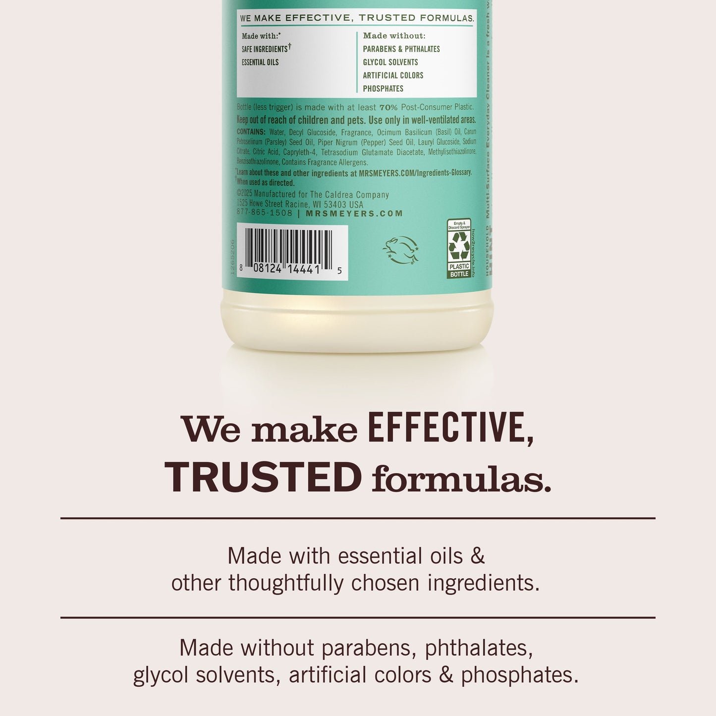Mrs. Meyers Basil Multi - Surface Everyday Cleaner - for Convenient Home Cleaning