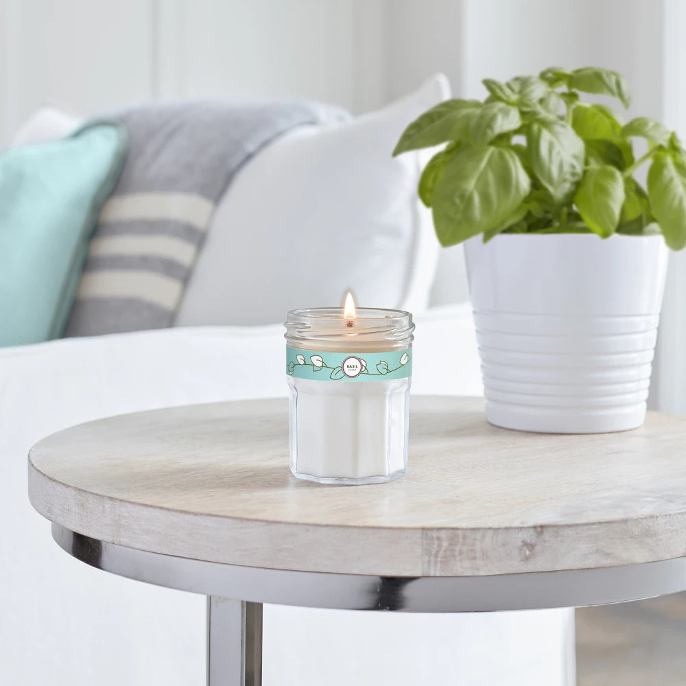 Mrs. Meyers Basil Soy Candle Small - for Convenient Home Fragrance