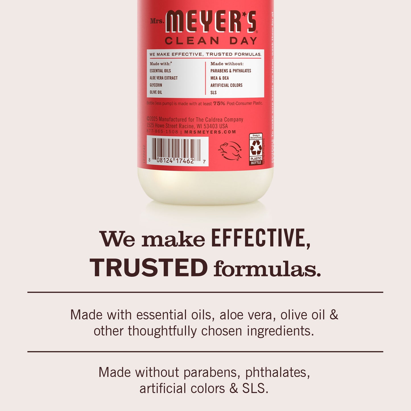 Mrs. Meyers Rhubarb Liquid Hand Soap - for Convenient Hand Care