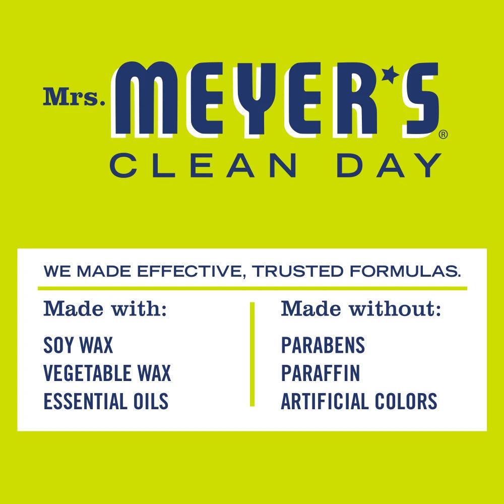Mrs. Meyers Lemon Verbena Tin Candle - for Convenient Home Fragrance