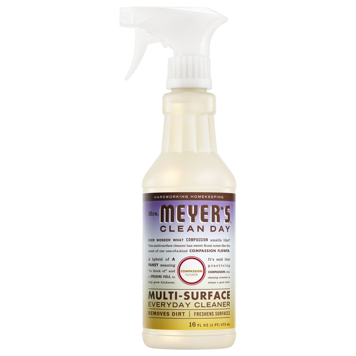 Compassion Flower Multi - Surface Everyday Cleaner Mrs. Meyers - for Convenient Home Cleaning