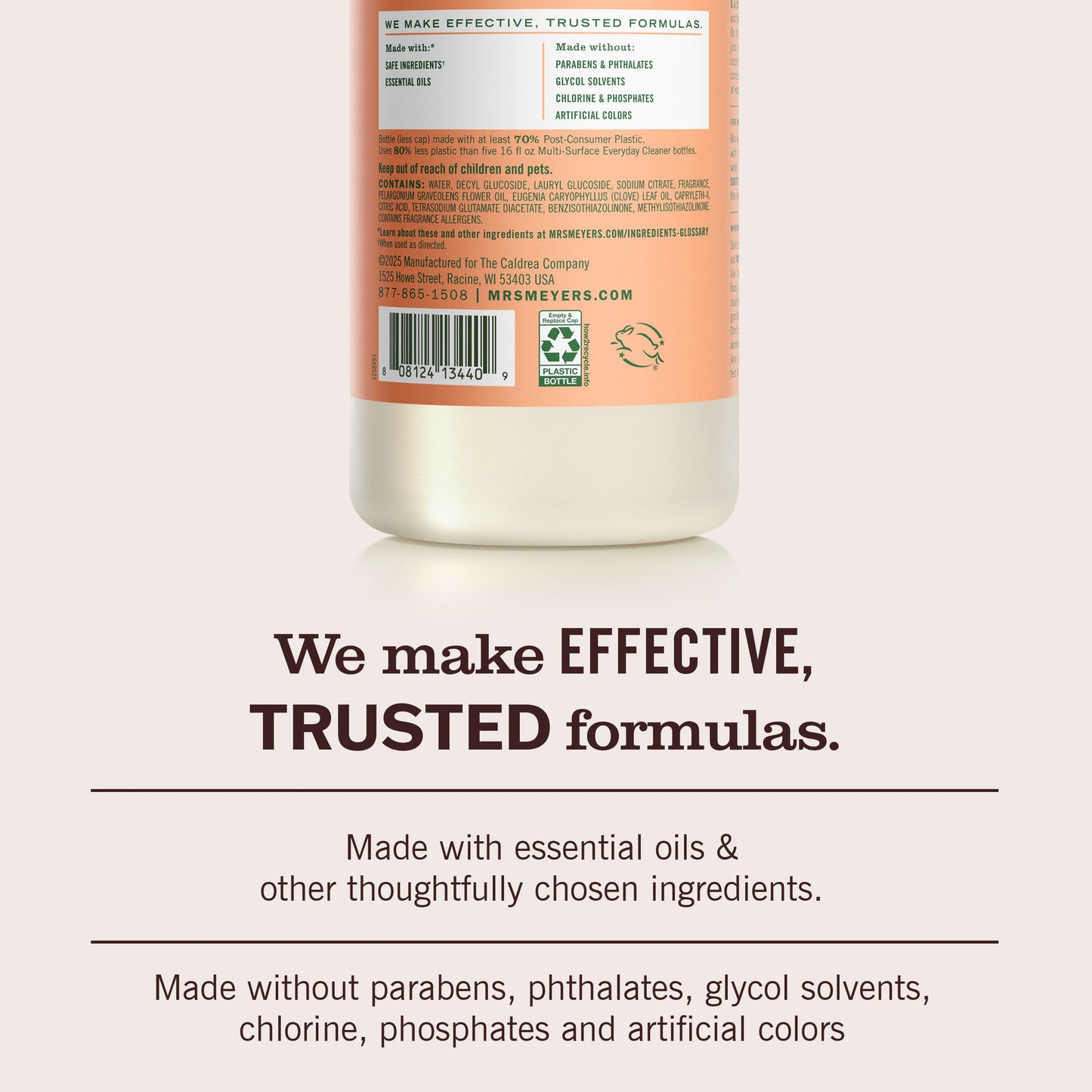 Mrs. Meyers Geranium Multi - Surface Concentrate - for Convenient Easy Refilling
