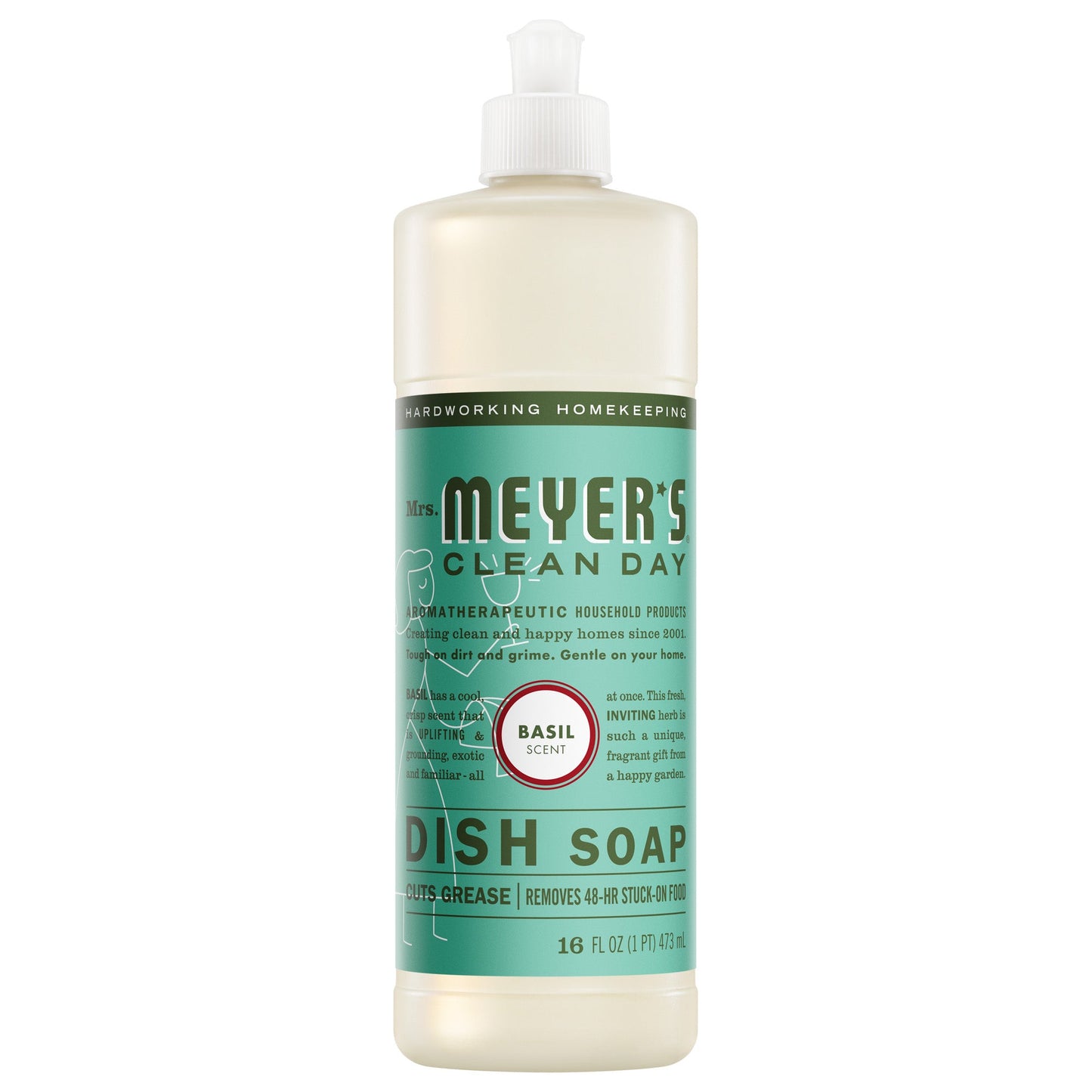 Basil Dish Soap Mrs. Meyers - for Convenient Dishwashing