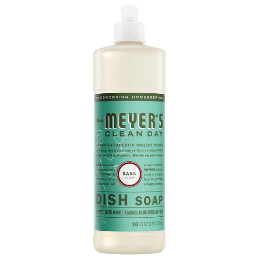 Basil Dish Soap Mrs. Meyers - for Convenient Dishwashing