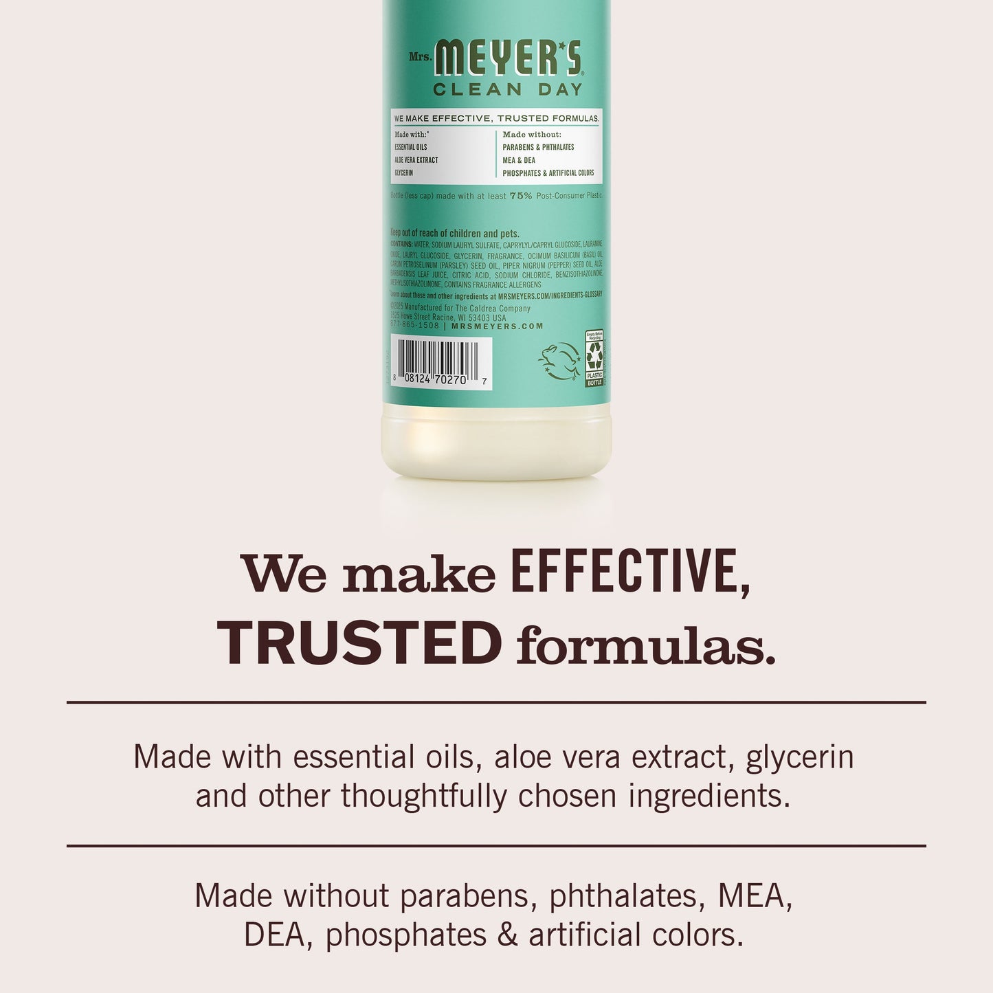 Basil Dish Soap Mrs. Meyers - for Convenient Dishwashing