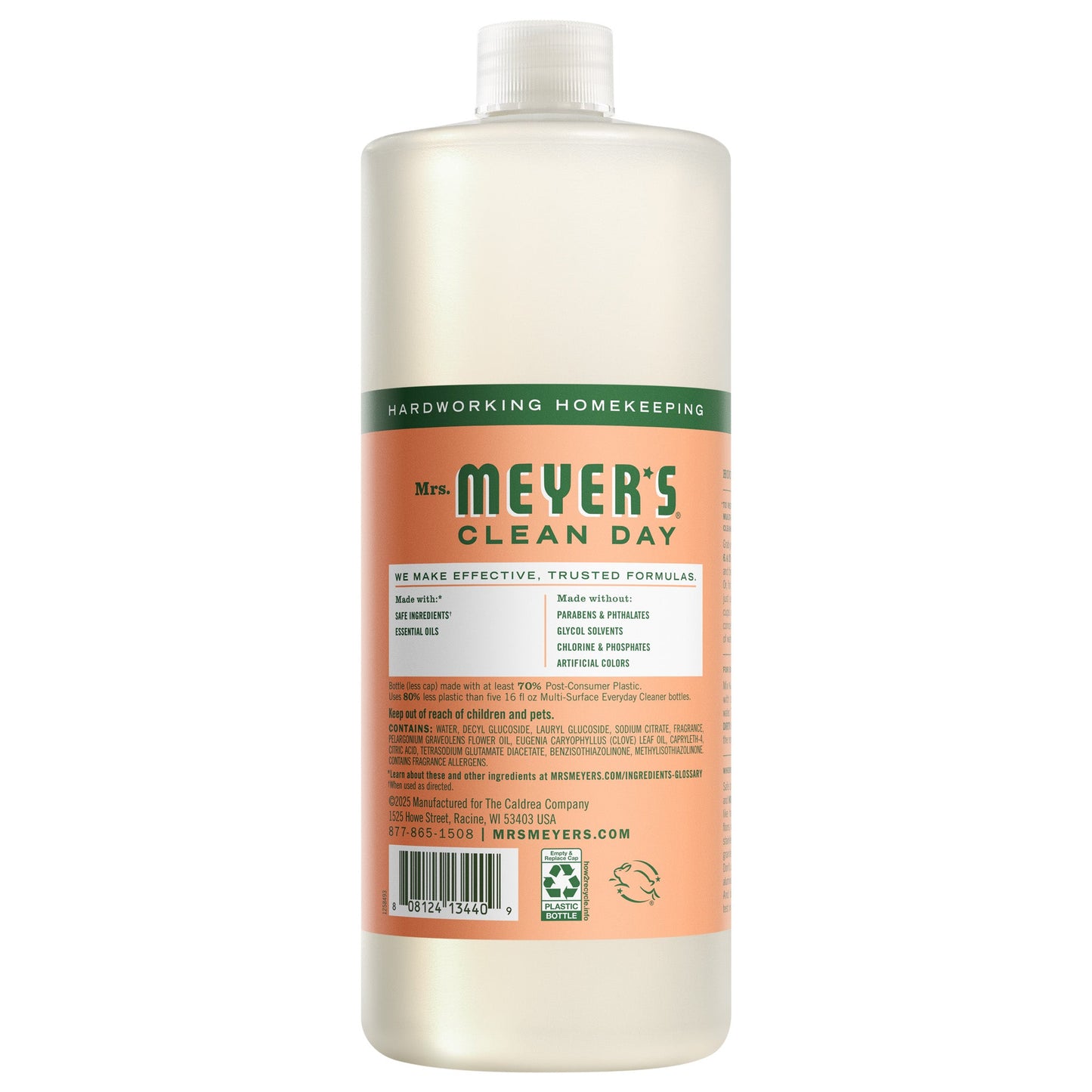 Mrs. Meyers Geranium Multi - Surface Concentrate - for Convenient Easy Refilling