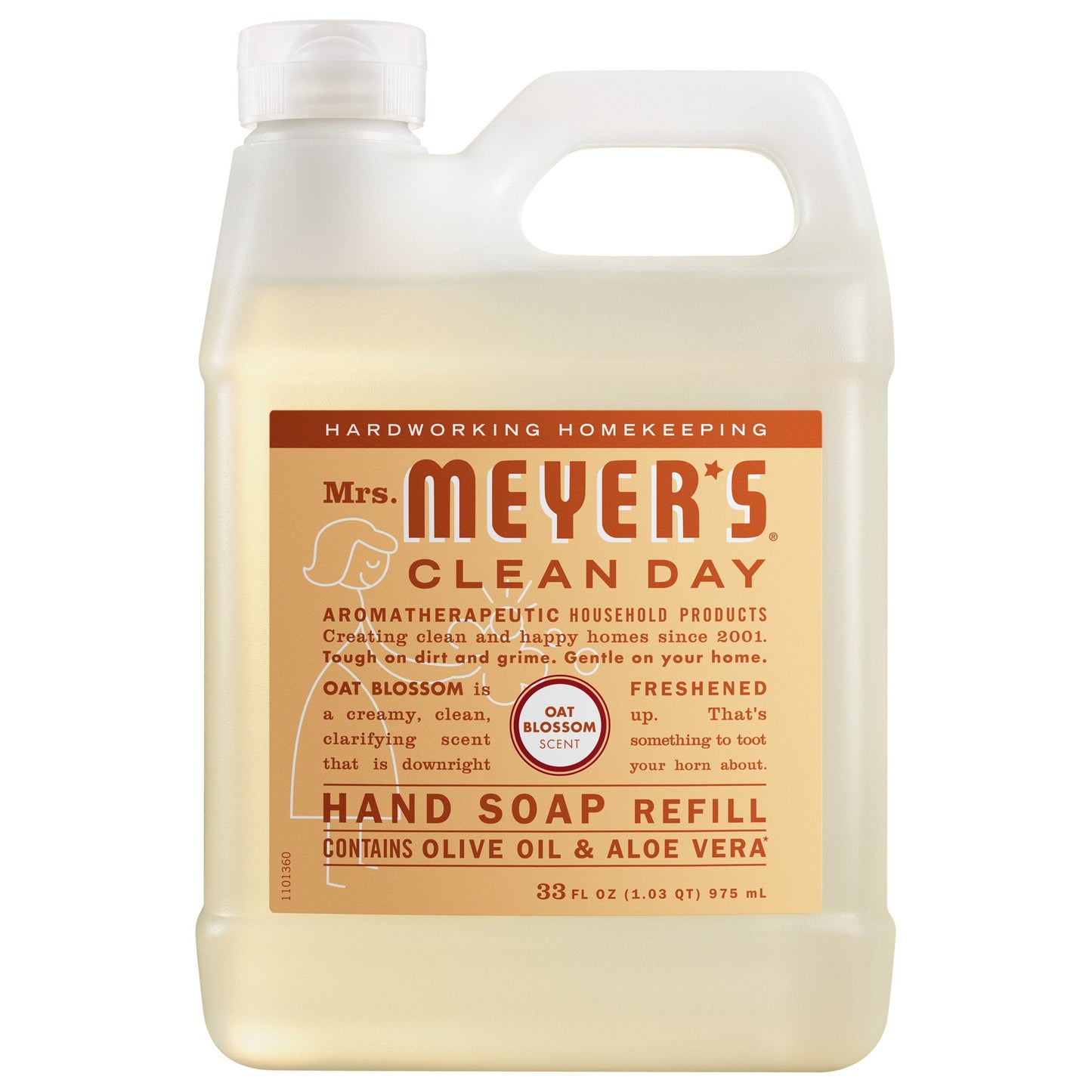 Mrs. Meyers Oat Blossom Liquid Hand Soap Refill - for Convenient Hand Care