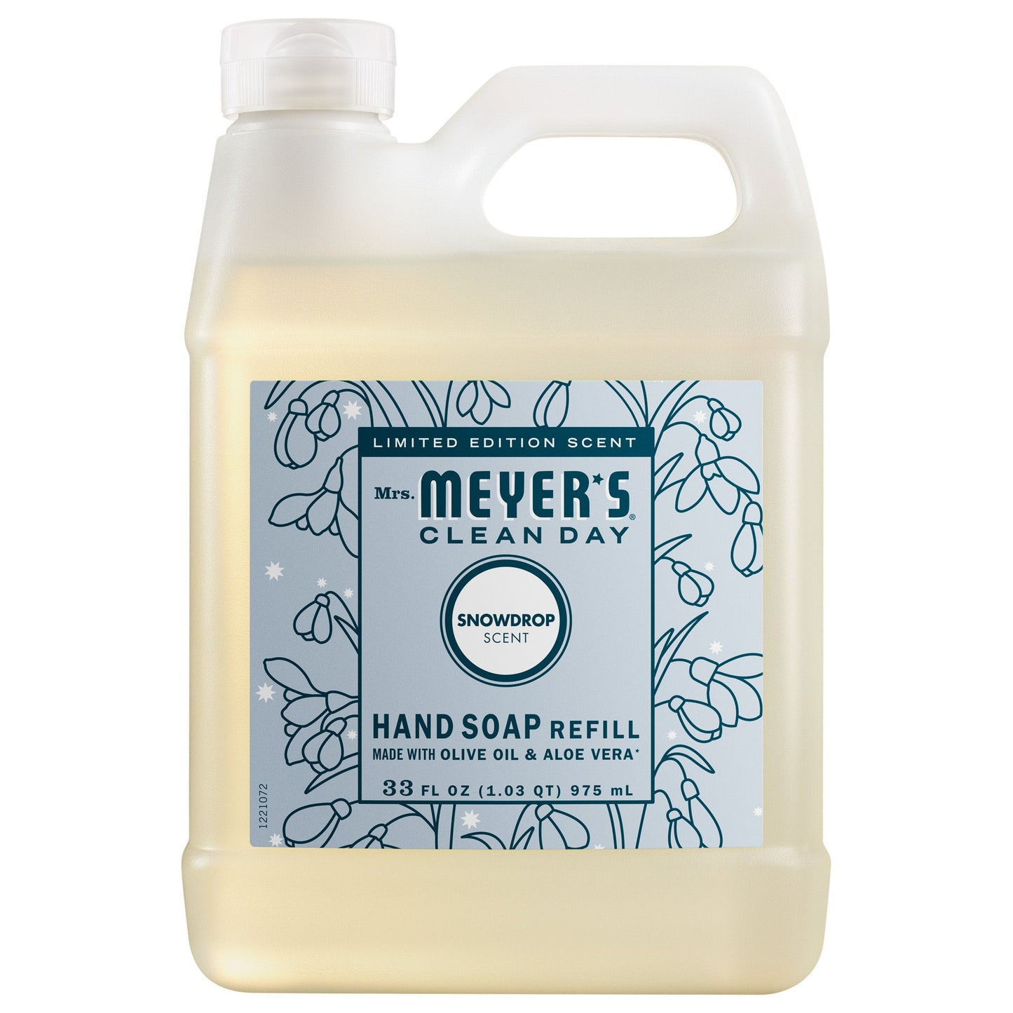 Mrs. Meyers Snowdrop Liquid Hand Soap Refill - for Convenient Hand Care