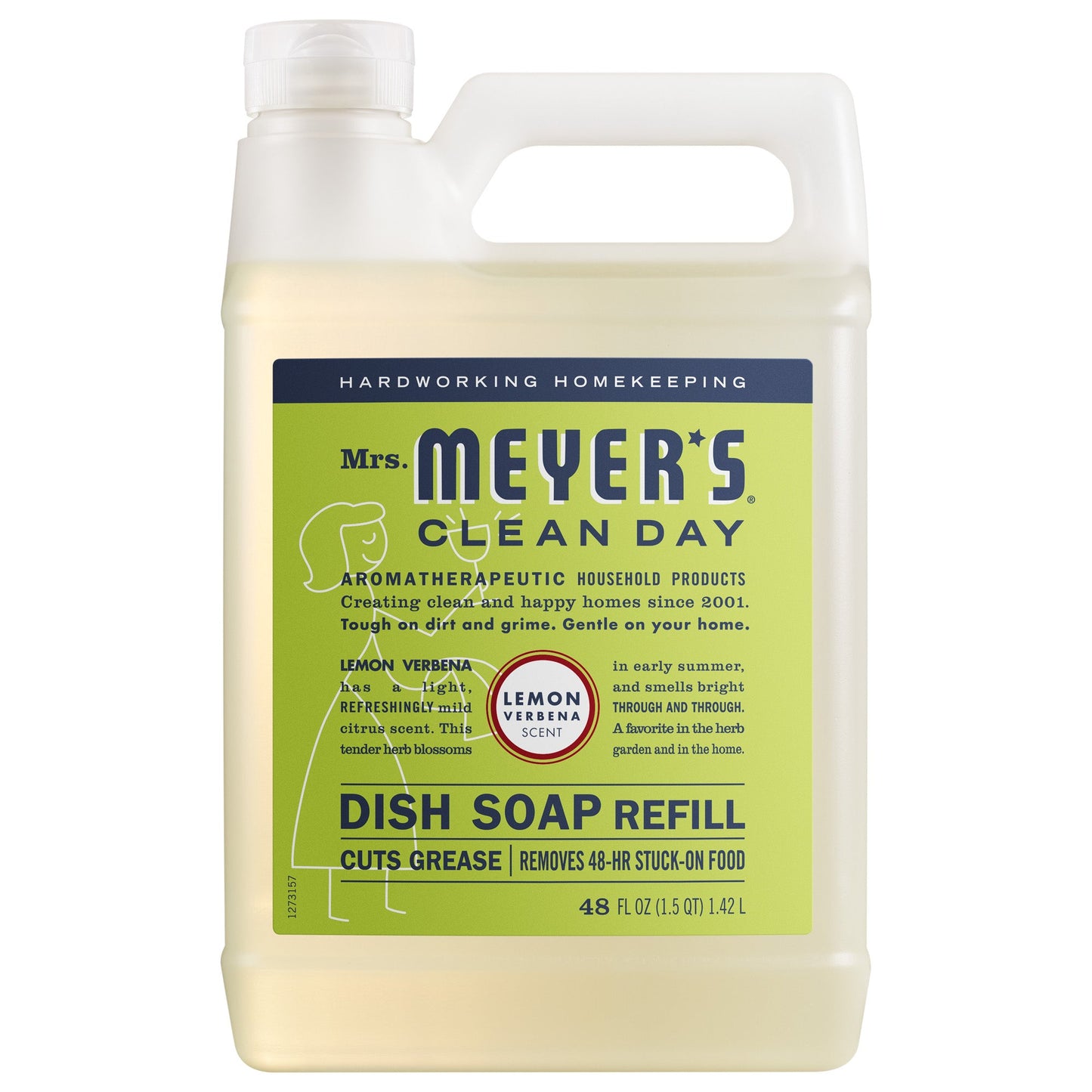 Mrs. Meyers Lemon Verbena Dish Soap Refill - for Convenient Dishwashing