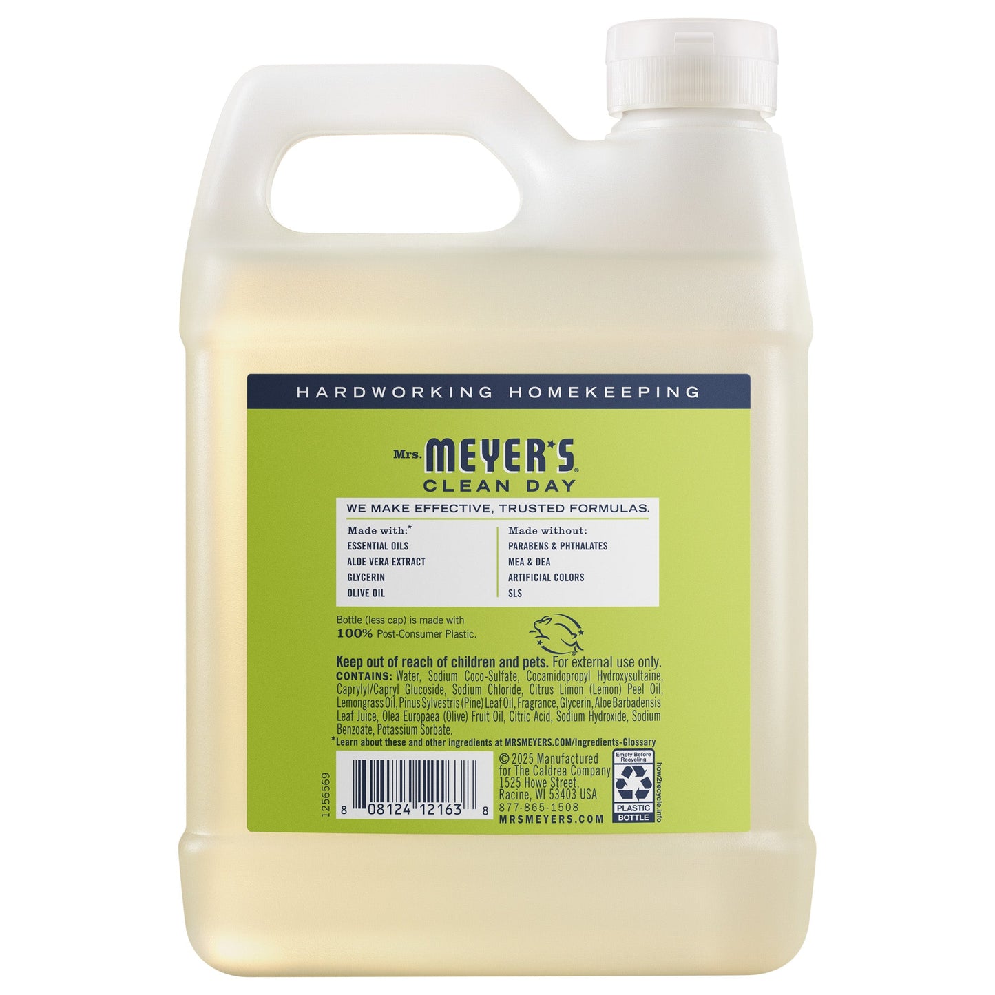 Mrs. Meyers Lemon Verbena Liquid Hand Soap Refill - for Convenient Hand Care