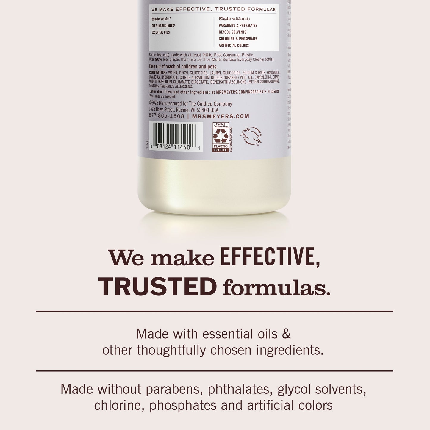 Mrs. Meyers Lavender Multi - Surface Concentrate - for Convenient Easy Refilling
