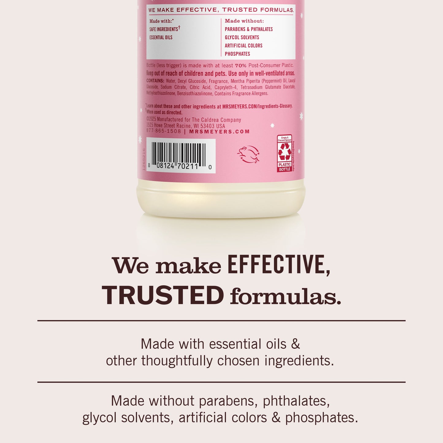 Mrs. Meyers Peppermint Multi - Surface Everyday Cleaner - for Convenient Home Cleaning