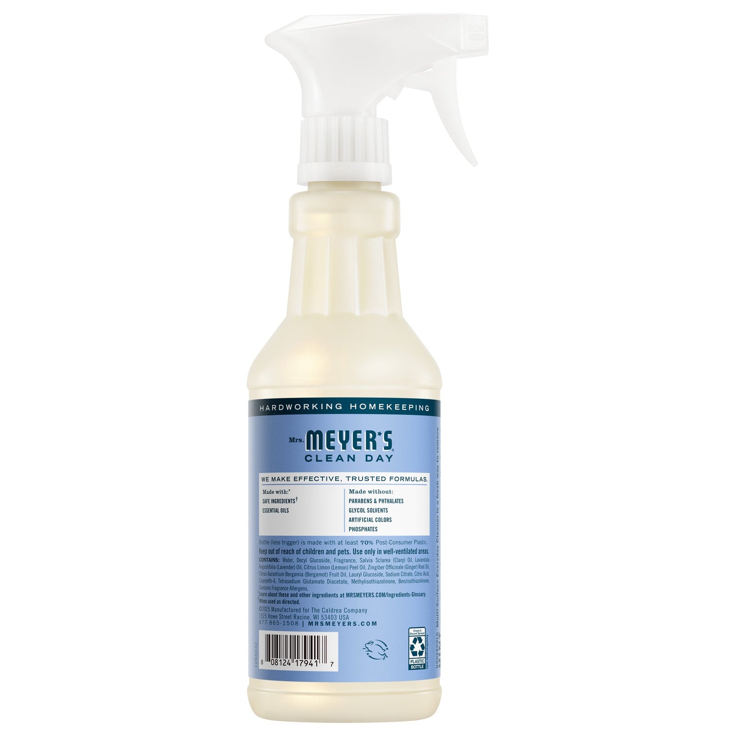 Mrs. Meyers Bluebell Multi - Surface Everyday Cleaner - for Convenient Home Cleaning