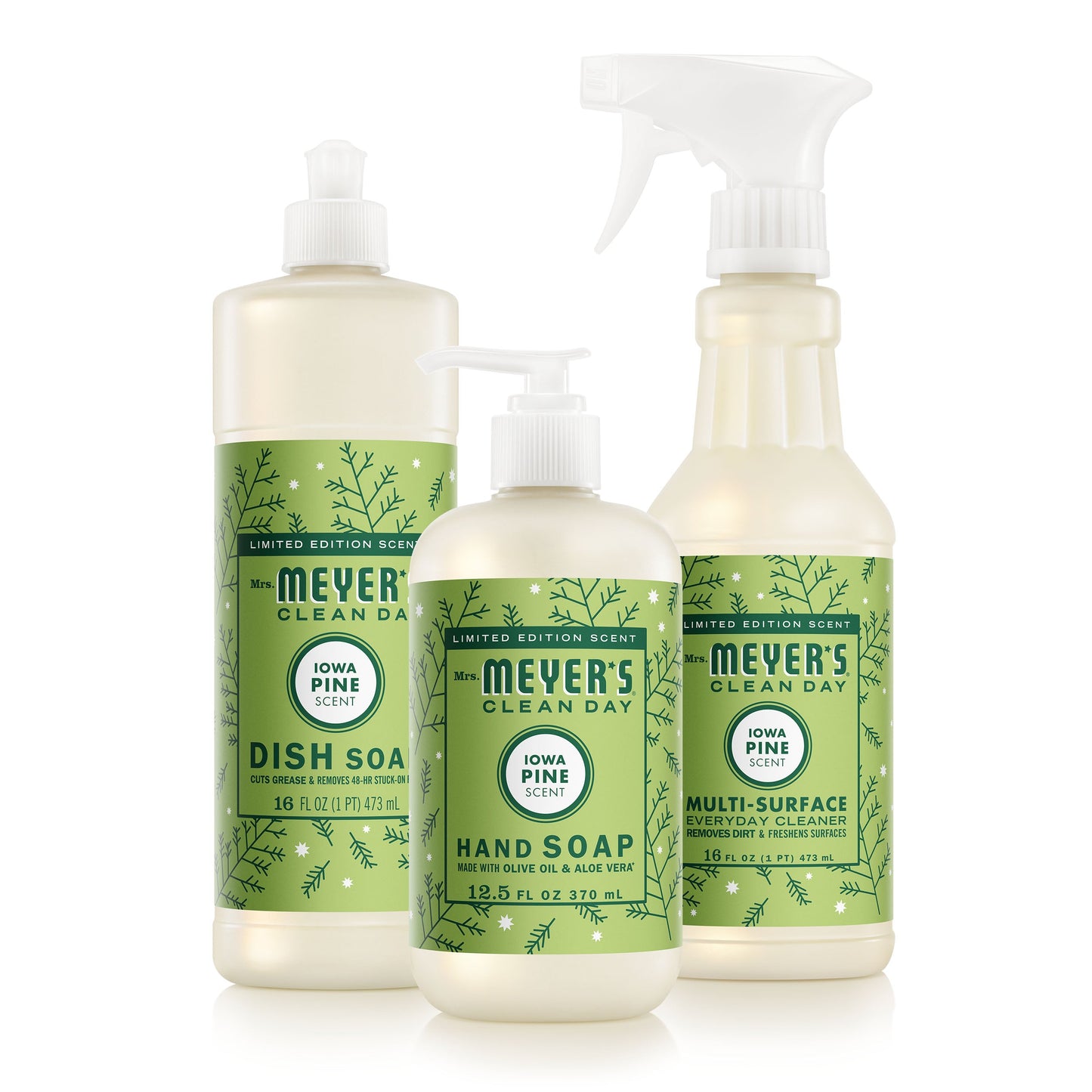 Mrs. Meyers Iowa Pine Kitchen Basics Set - for Convenient Hand Care