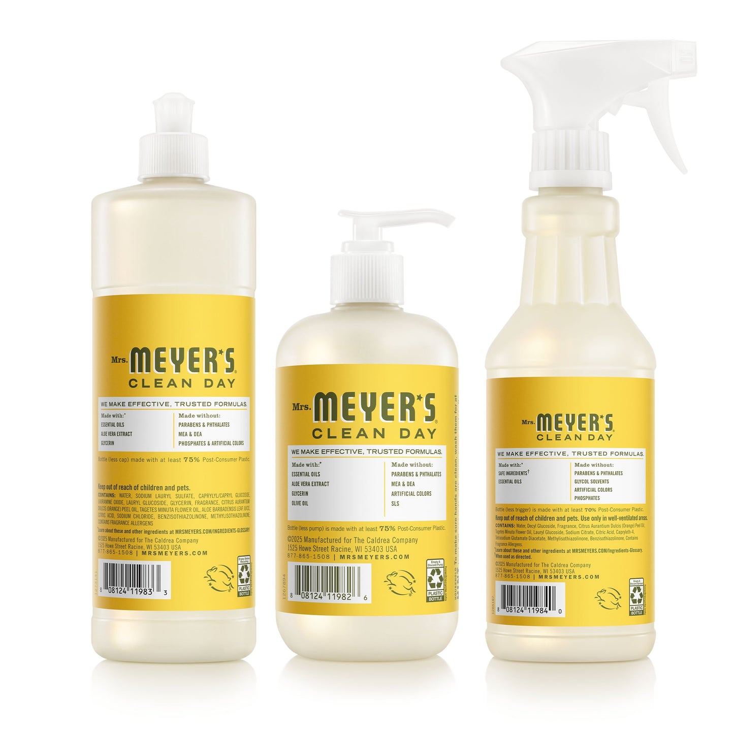 Mrs. Meyers Dandelion Kitchen Basics Set - Hand Care - for Convenient Hand Care