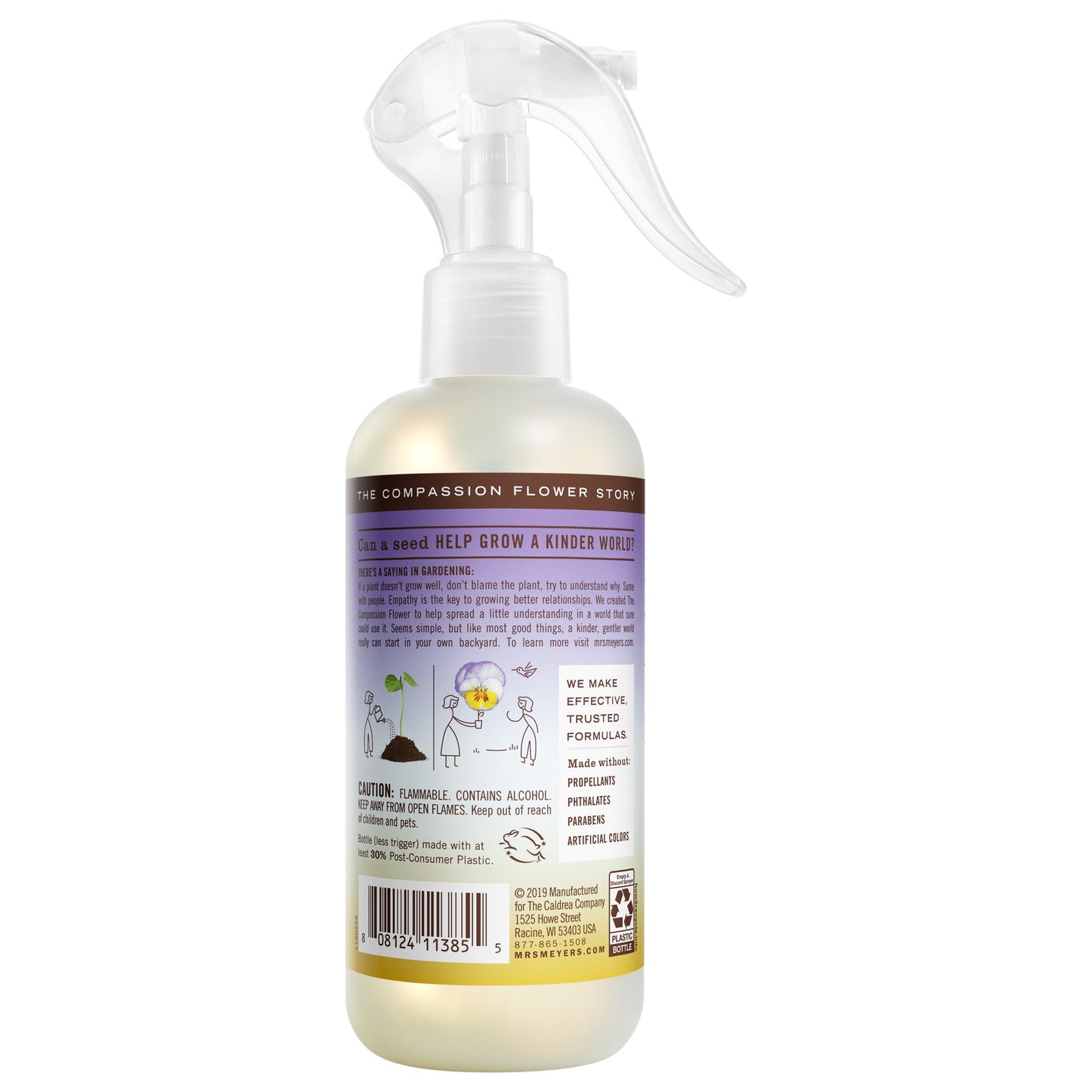 Compassion Flower Room Freshener Mrs. Meyers - for Convenient Home Fragrance