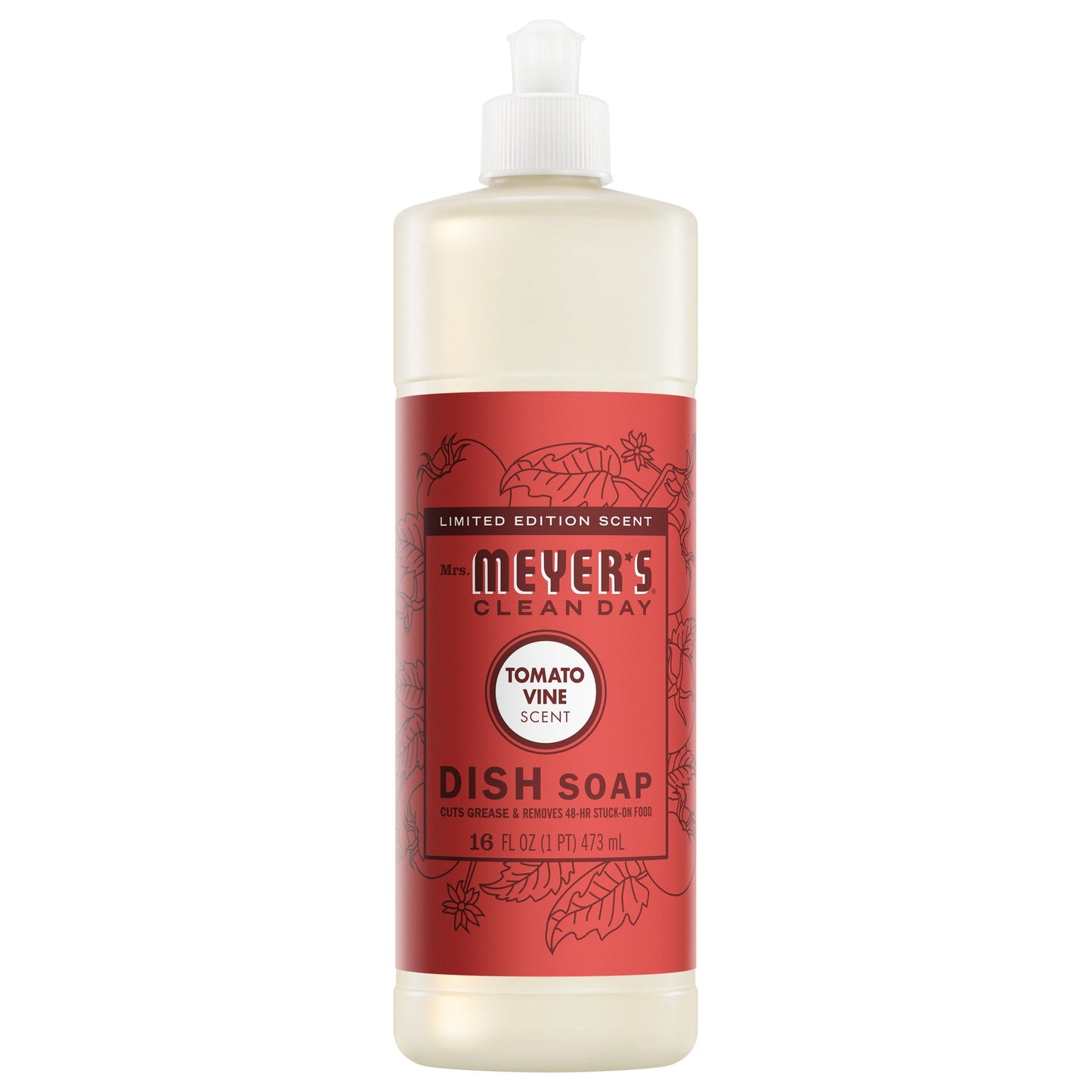 Mrs. Meyers Tomato Vine Dish Soap - Dish Care - for Convenient Dishwashing