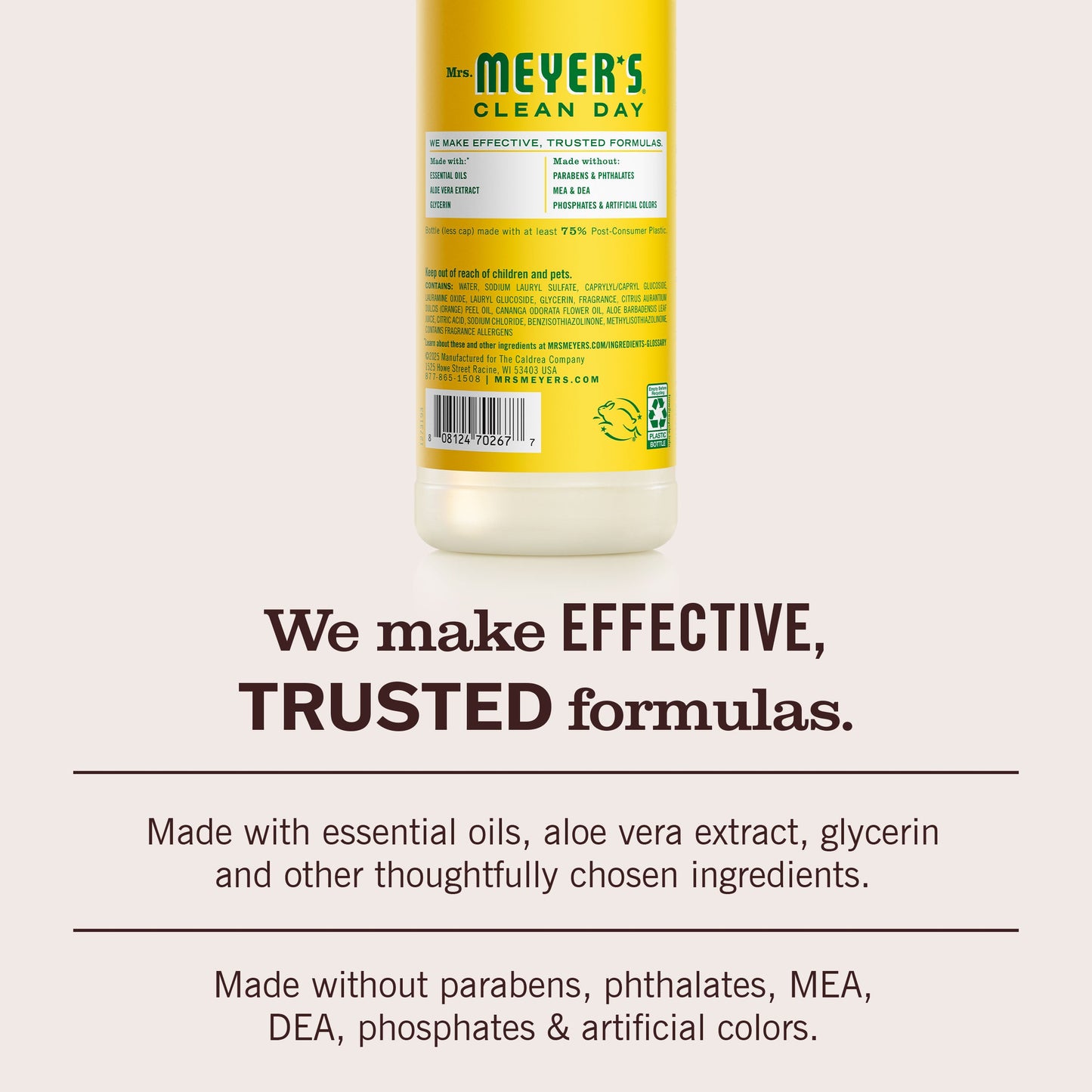 Mrs. Meyers Honeysuckle Dish Soap - for Convenient Dishwashing
