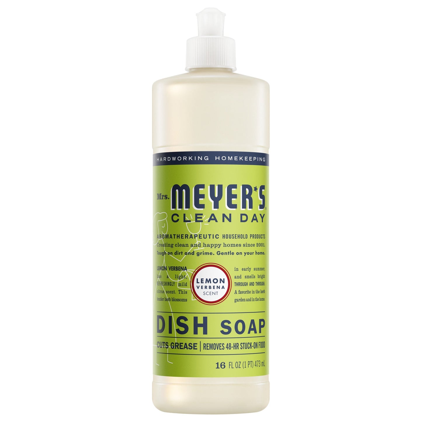 Mrs. Meyers Lemon Verbena Dish Soap - for Convenient Dishwashing