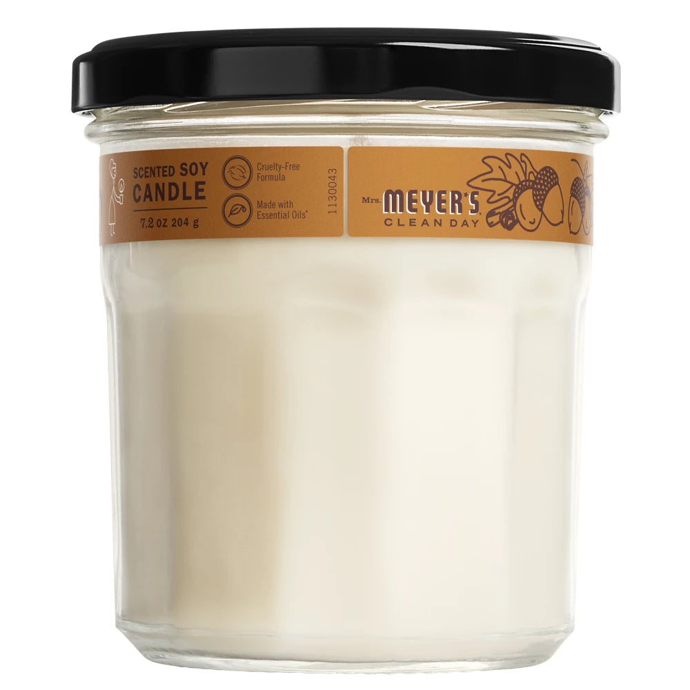Mrs. Meyers Acorn Spice Soy Candle Large - for Convenient Home Fragrance